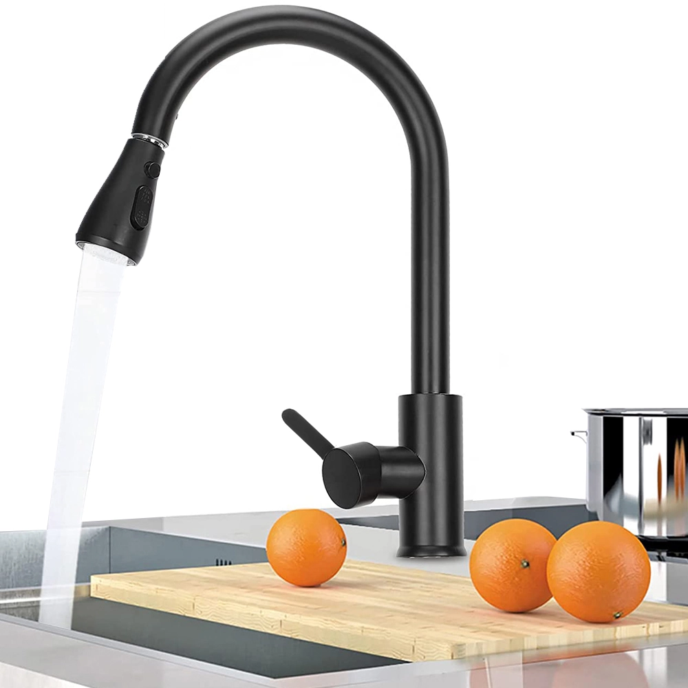 Torneira Para Cozinha Gourmet Bico Extensor 50cm Chuveirinho e Jato 360° Monocomando Misturador