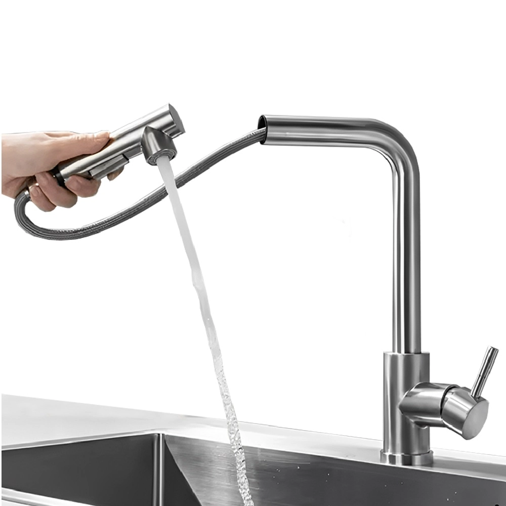 Torneira Cozinha Gourmet Extensível Inox Misturador Monocomando Bancada