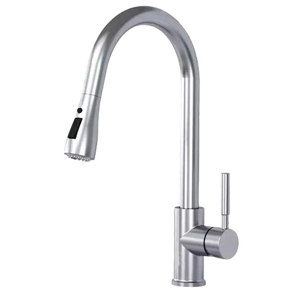 Torneira De Puxar Extensível Para Cozinha Monocomando Misturador 50cm + Kit Instalação