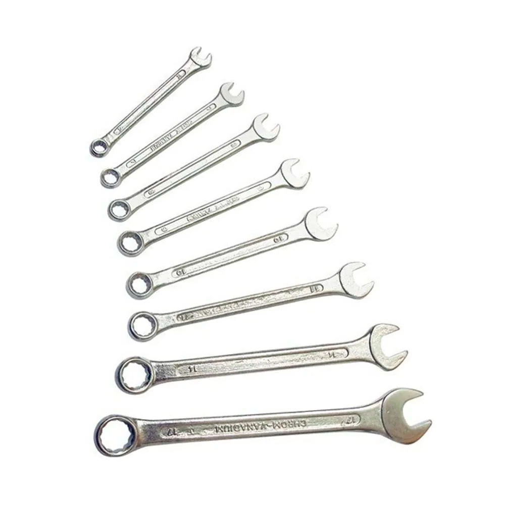 Jogo De Chave Combinada 6 Á 17mm 8 Pçs Starfer - Aço Cromado