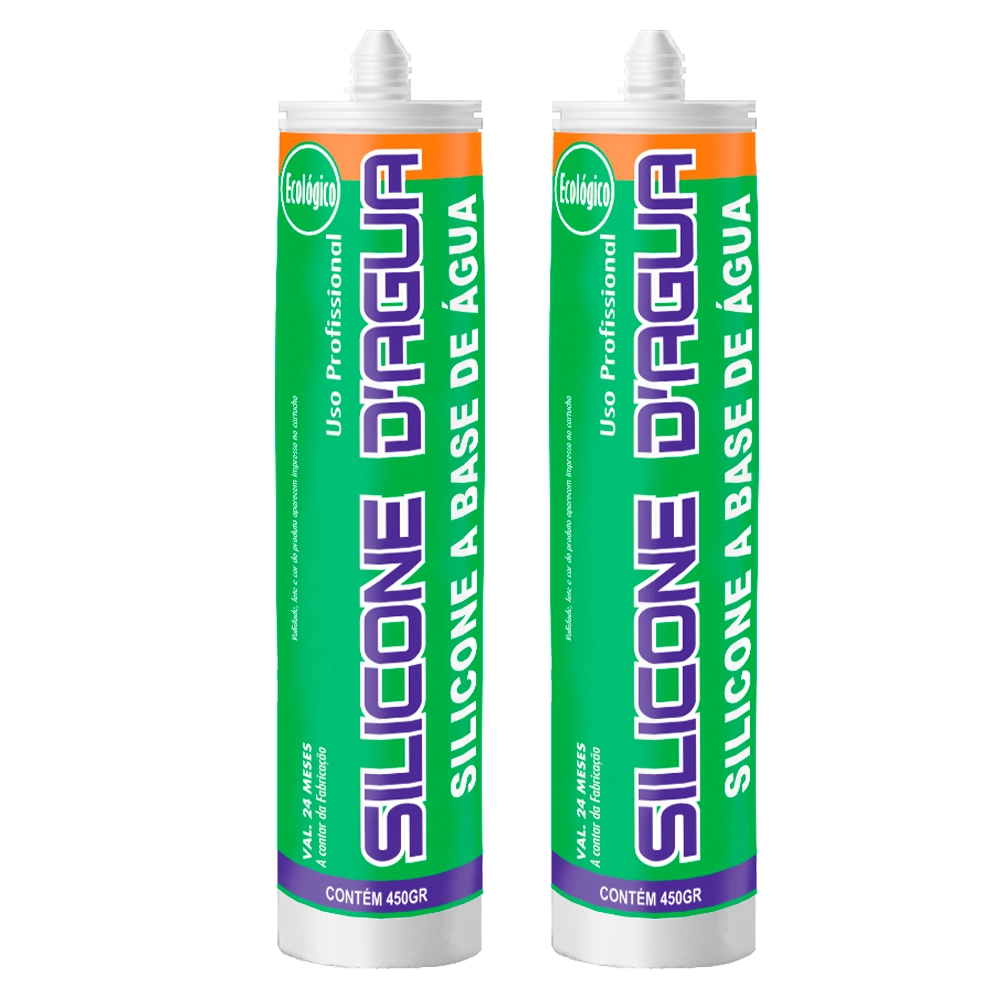 Selante Acrilico Preto Sbrix Preenchimento Fissuras Trincas 450g 2 Unidades