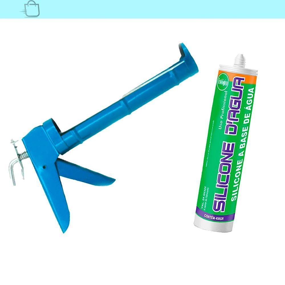 Silicone Bege 450g Selante Acrílico Base Dágua E Aplicador