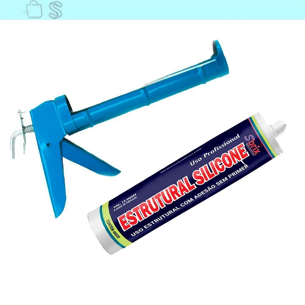 Silicone Estrutural Branco Cartucho 400g E Aplicador