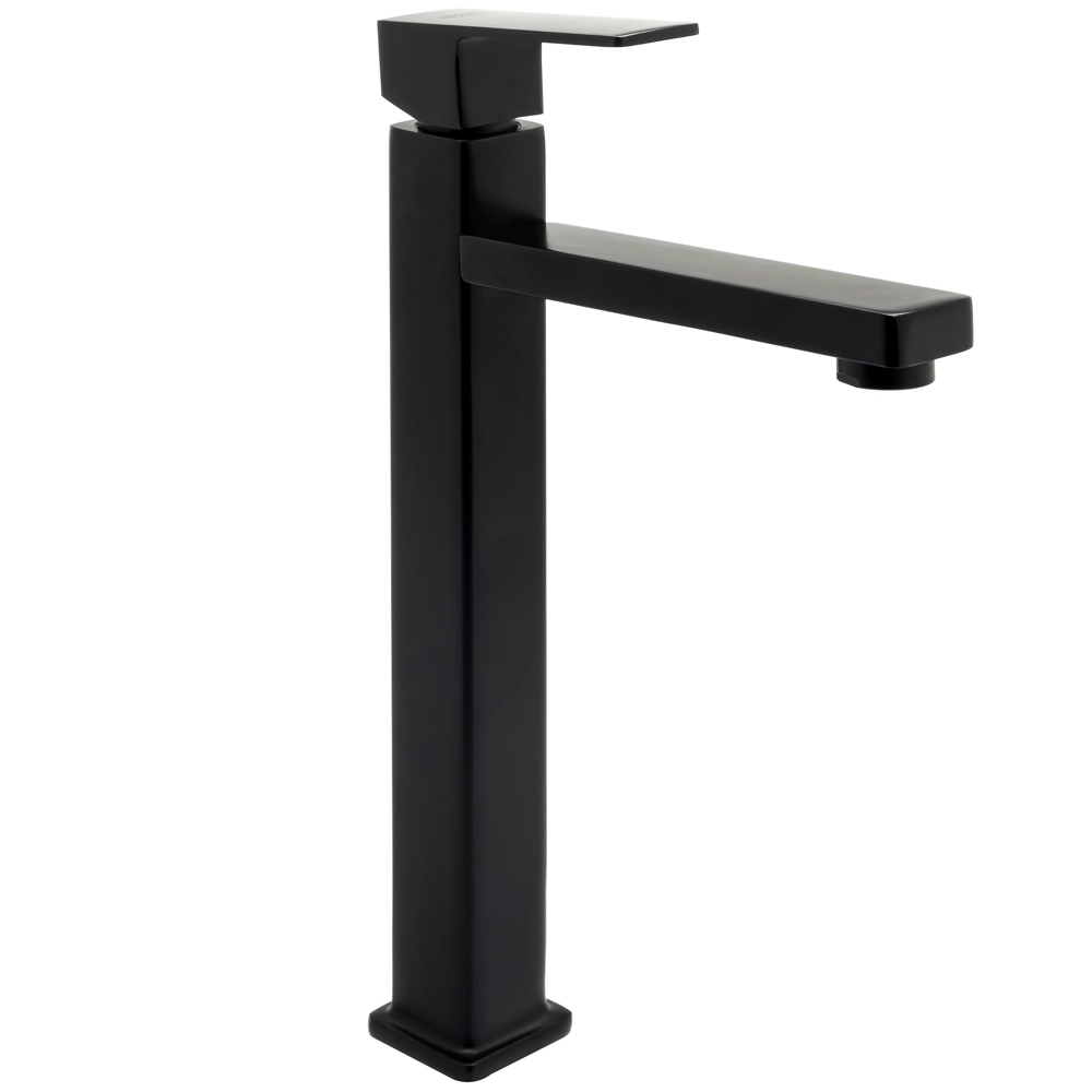 Torneira Bica Alta Banheiro/lavabo/pia Luxo Preto