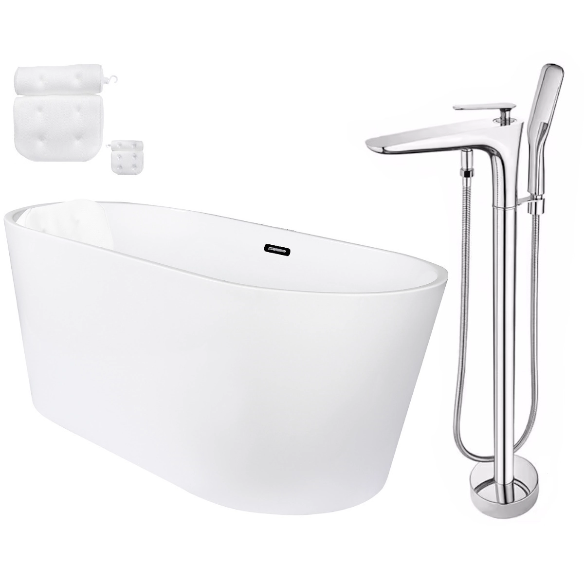 Kit Banheira Freestanding Venezza 1.50m C/misturador Cromado