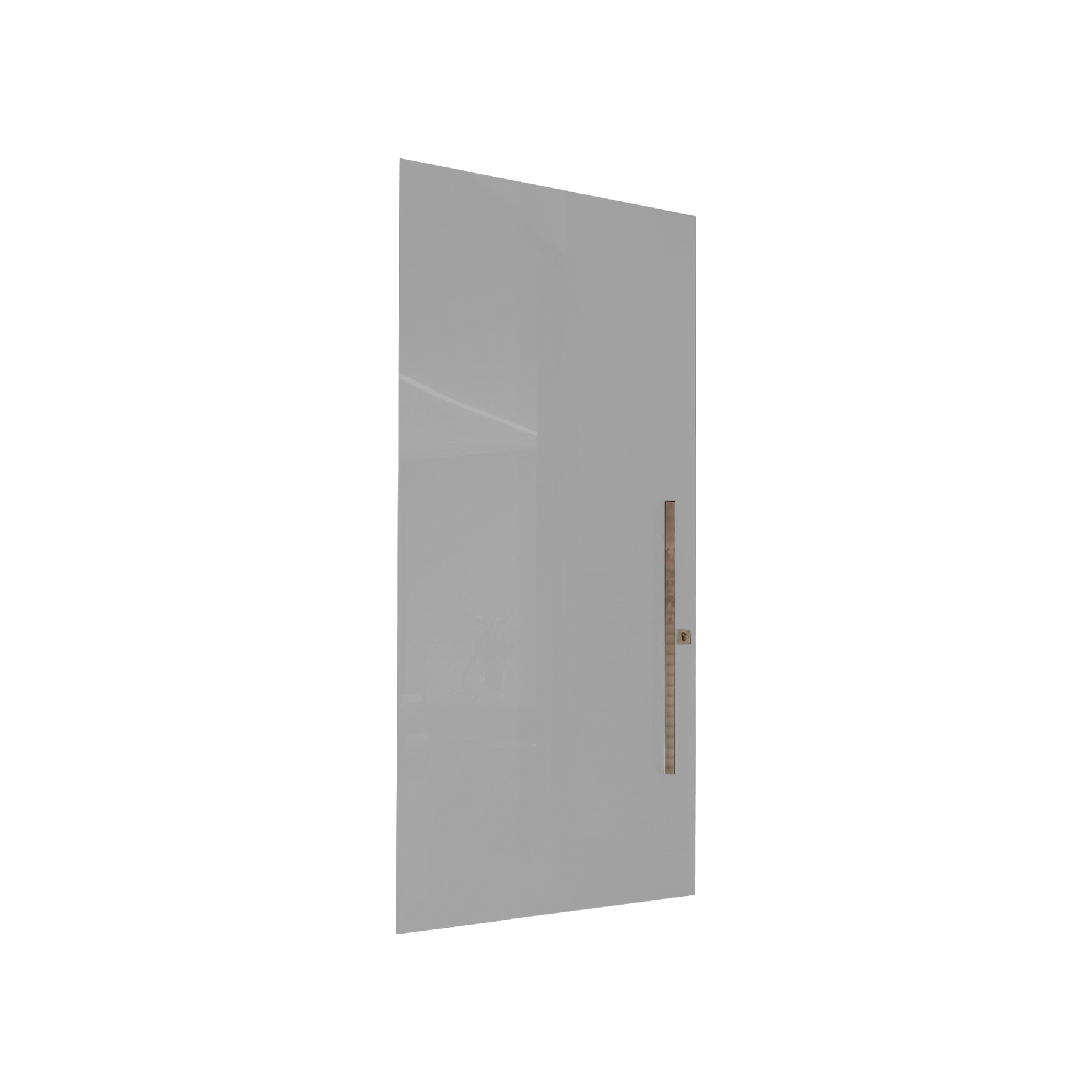 Kit Porta Alumínio Pivotante Branco 211x105cm com Batente Nox Portas