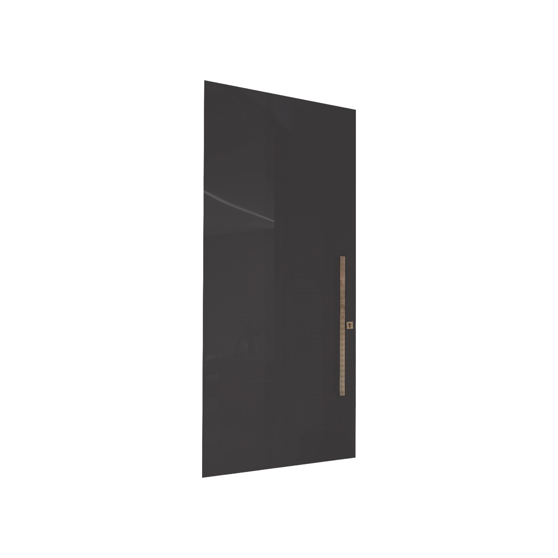 Kit Porta Alumínio Pivotante Cinza 238x125cm com Batente Nox Portas