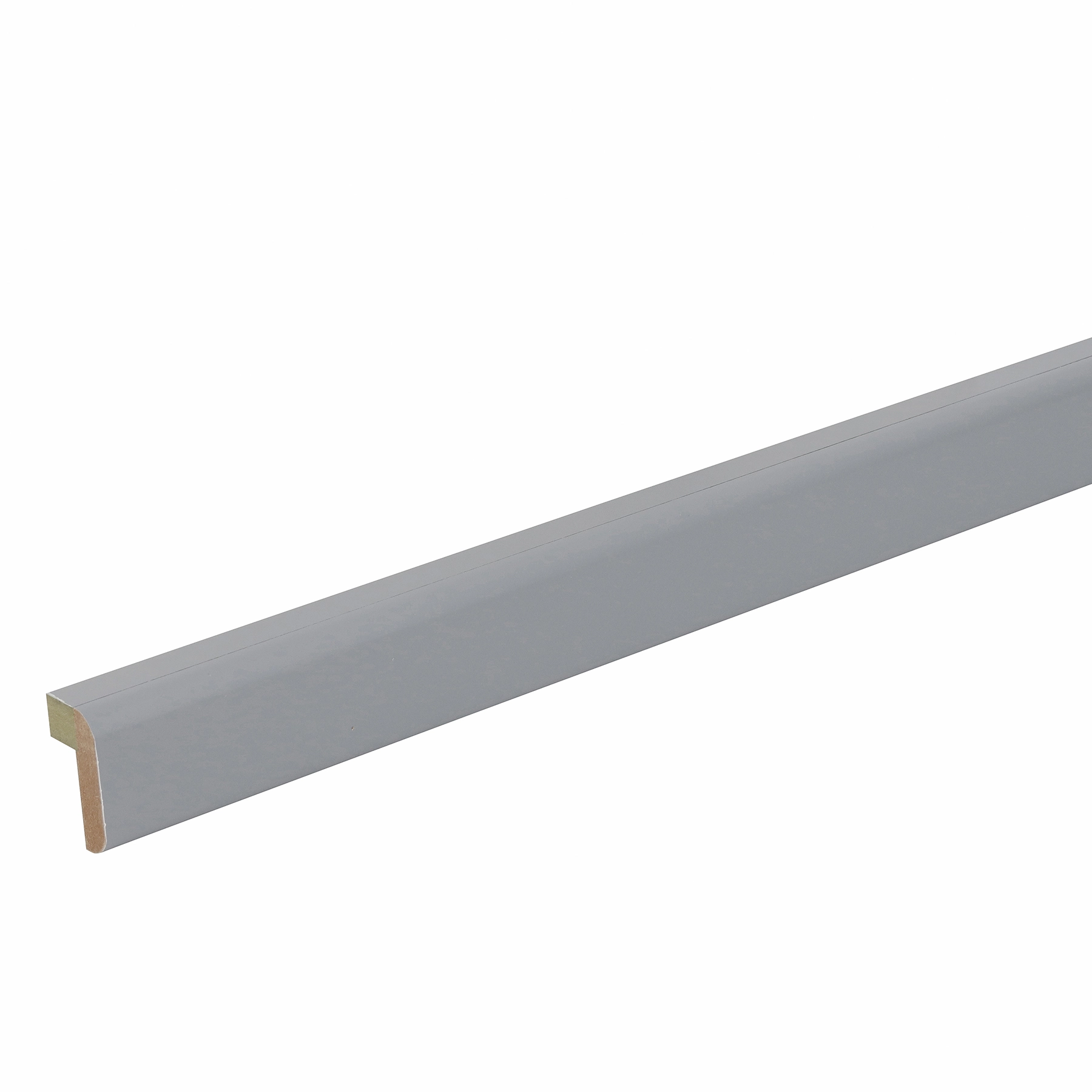 Barra de Acabamento Cinza L MDF Nanquim 5x1,2x250cm Moldurama