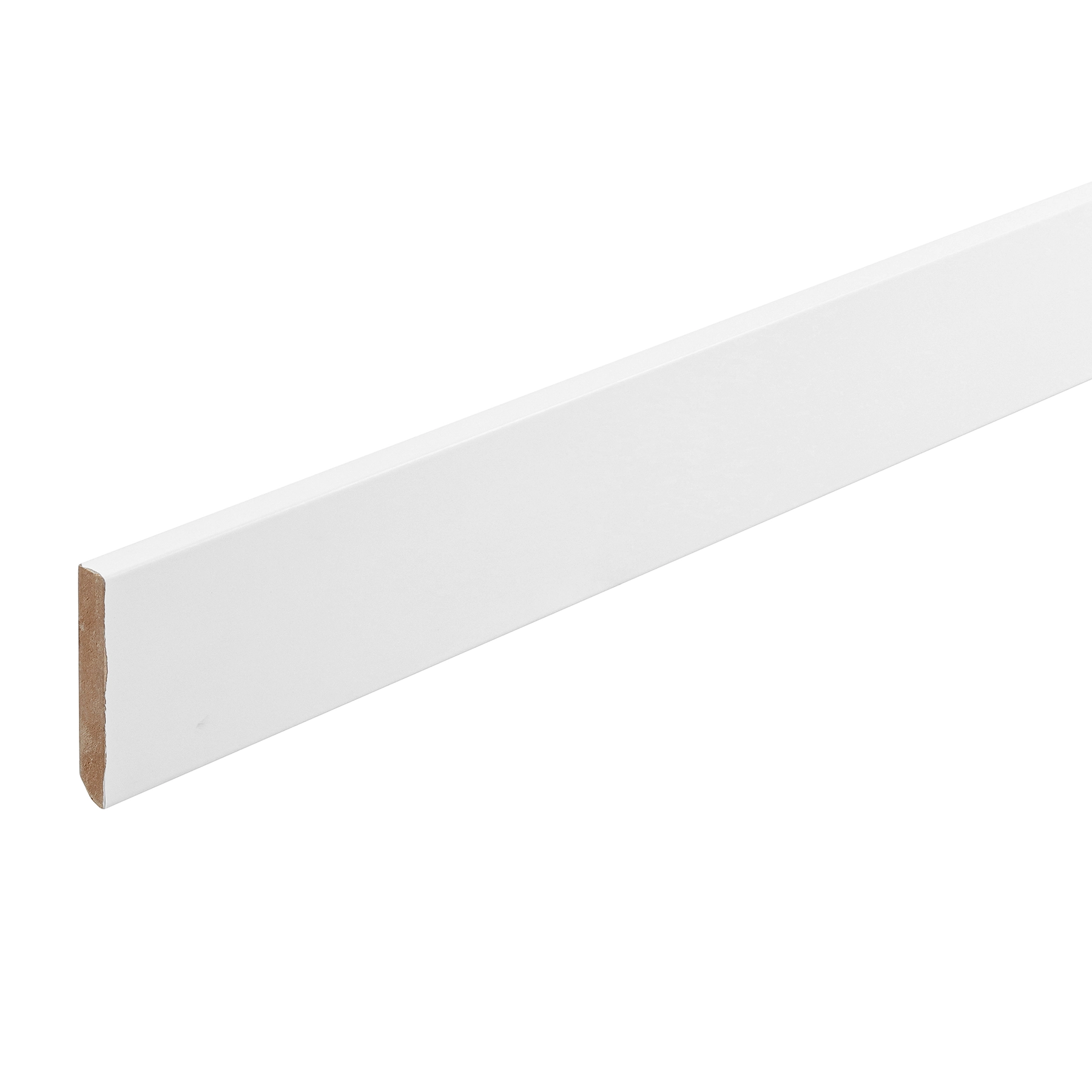 Rodapé Revestido Liso Branco 240x10cm Moldurama