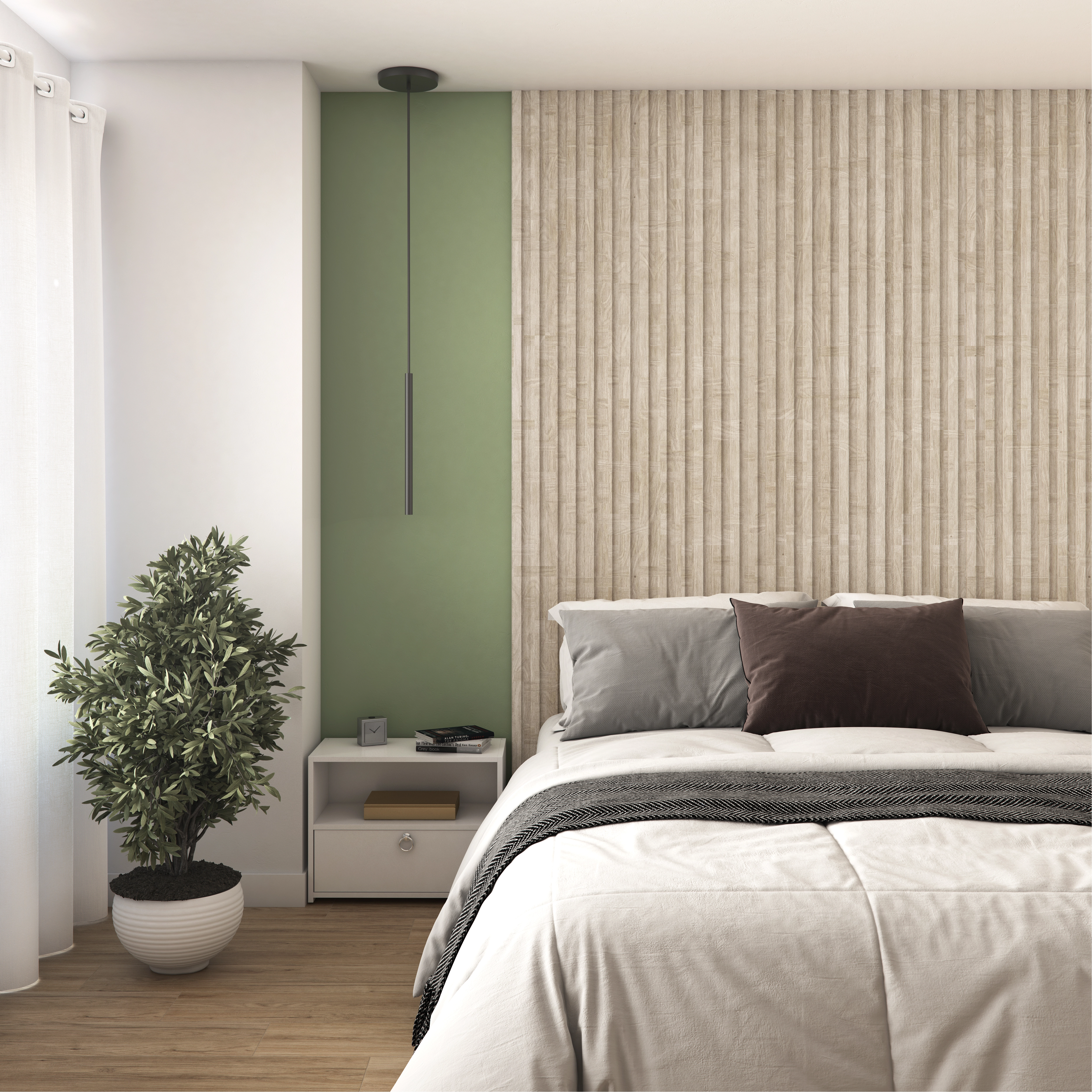 Painel Ripado de Madeira MDF 1,5mm Marfim Adriático 6x270cm Premium Moldurama 4 Peças