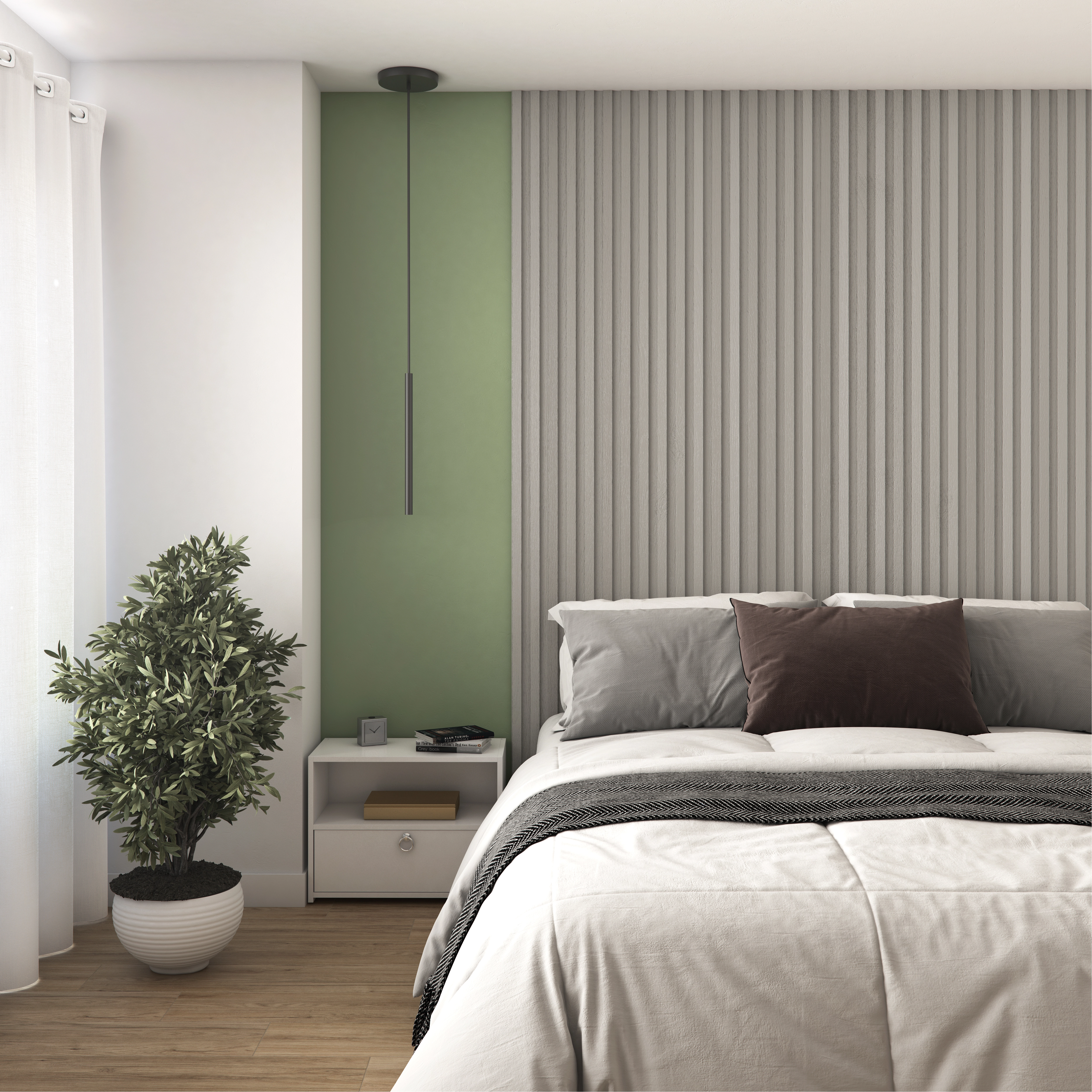 Barra de Acabamento Reta em MDF 3x270cm Capuccino Premium Moldurama