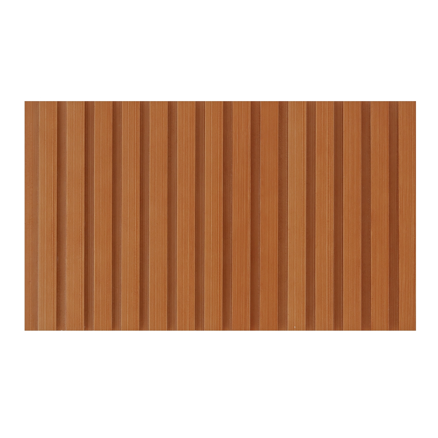Painel Ripado de Madeira MDF 1,2mm Curupixá 3,4x270cm Premium Moldurama 6 Peças