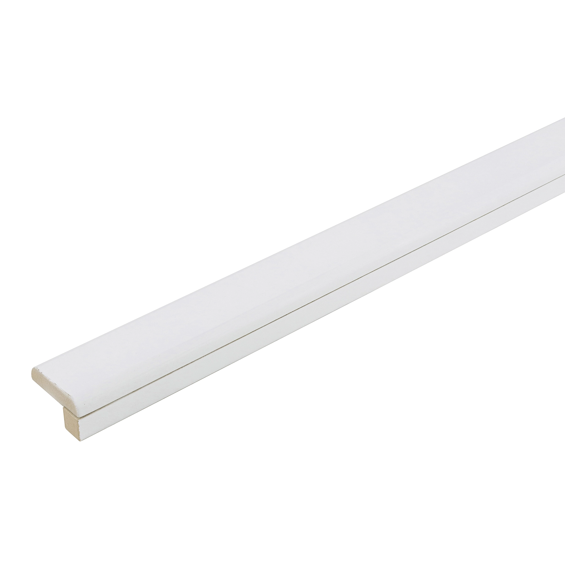 Barra de Acabamento L em MDF 5x270cm Branco Premium Moldurama