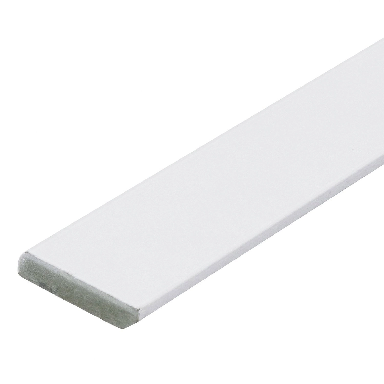 Rodapé De Mdf 7cmx15mmx2.20m Revestido Liso Branco