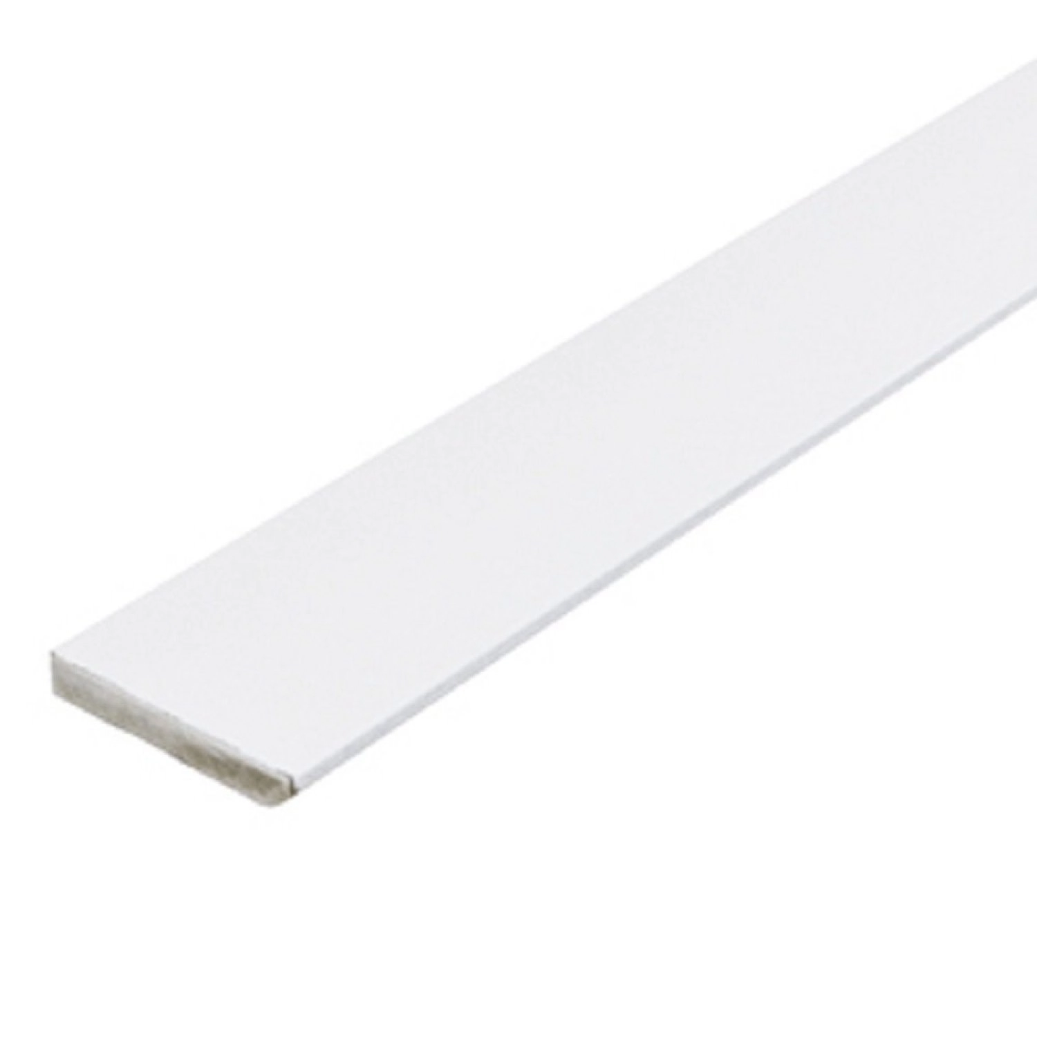 Rodapé De Mdf 10cmx15mmx2.20m Revestido Liso Branco
