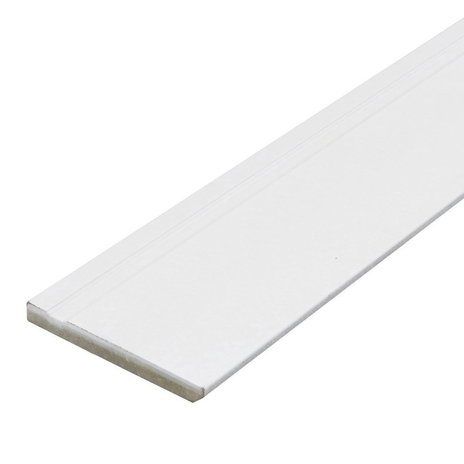 Rodapé De Mdf 15cmx15mmx2.20mmdf Revestido Frisado   Branco