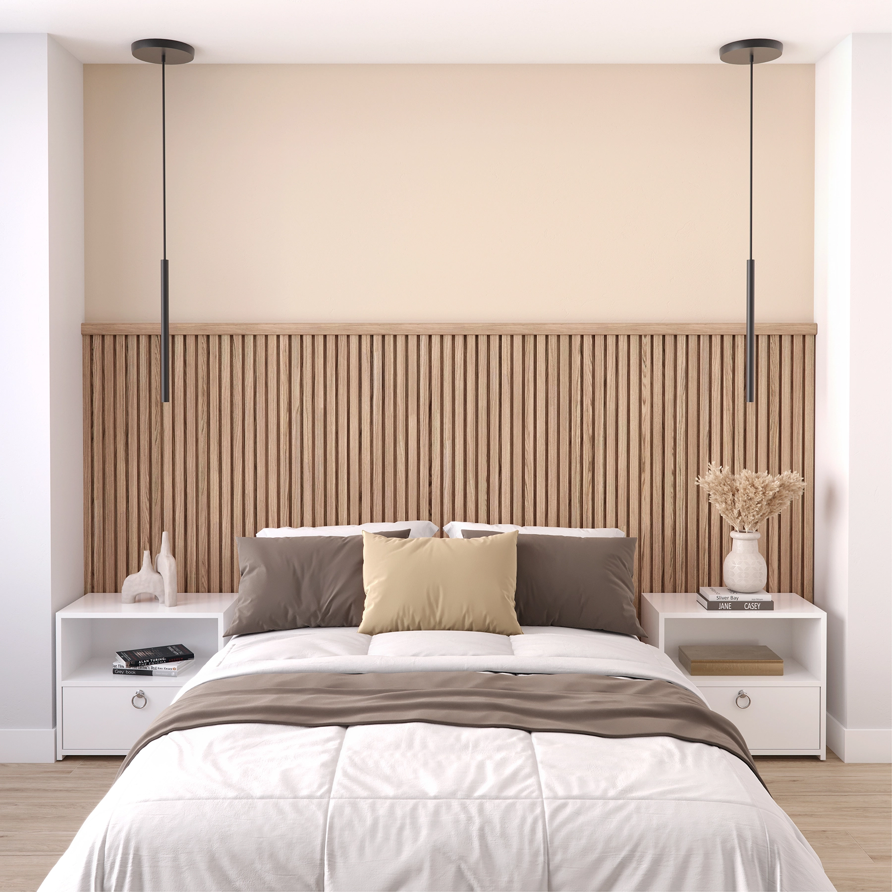 Painel de Madeira MDF para Revestimento 1,5mm Roble Natural 240x135cm Premium Moldurama