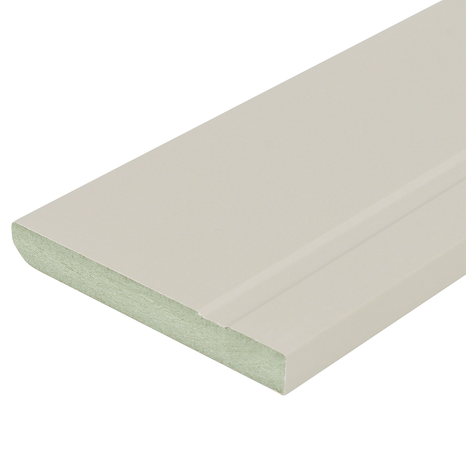 Rodapé MDF Revestido Frisado Fendi 240x10cm Moldurama