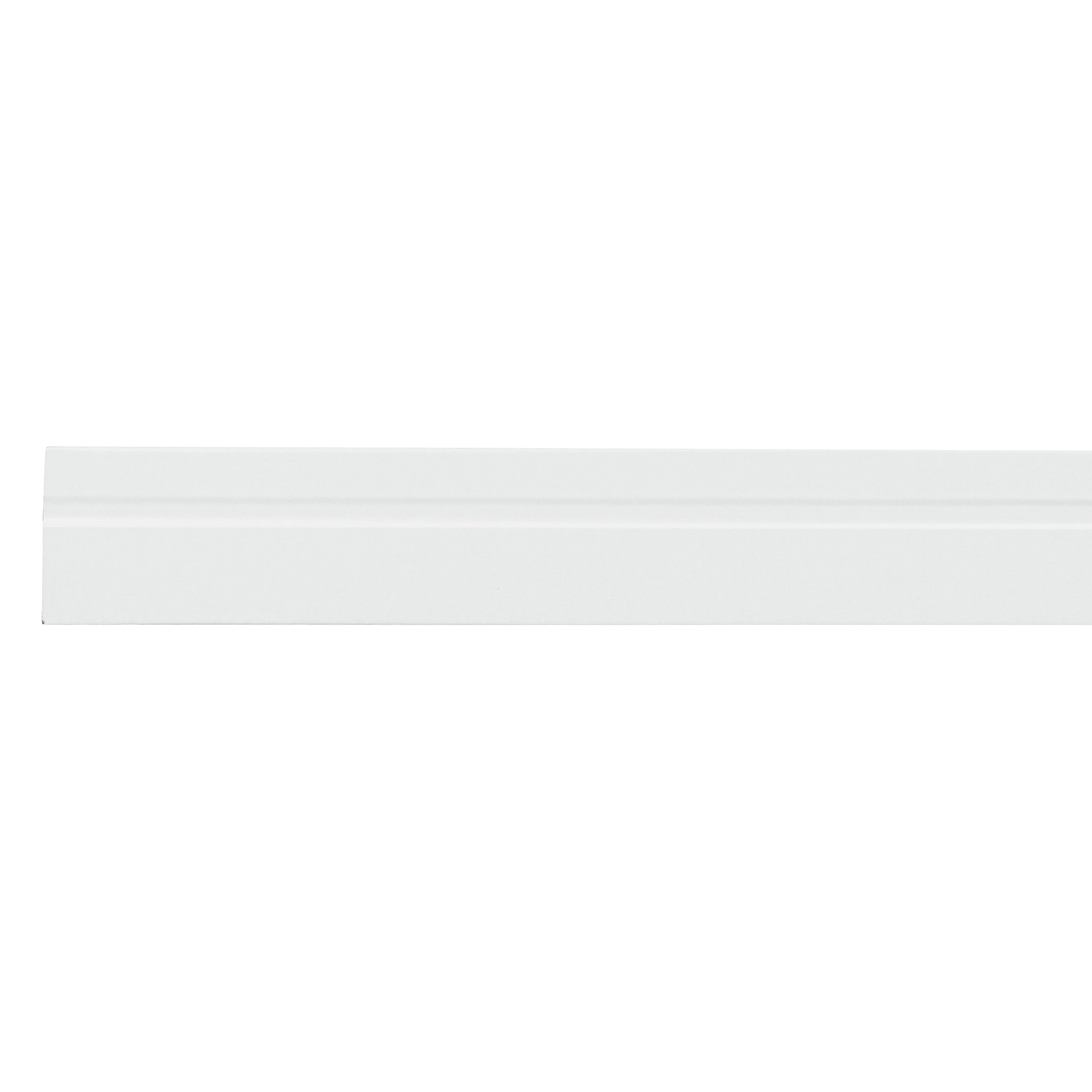 Rodapé Revestido Frisado Branco 1,85mx1,5x7cm MDF Moldurama