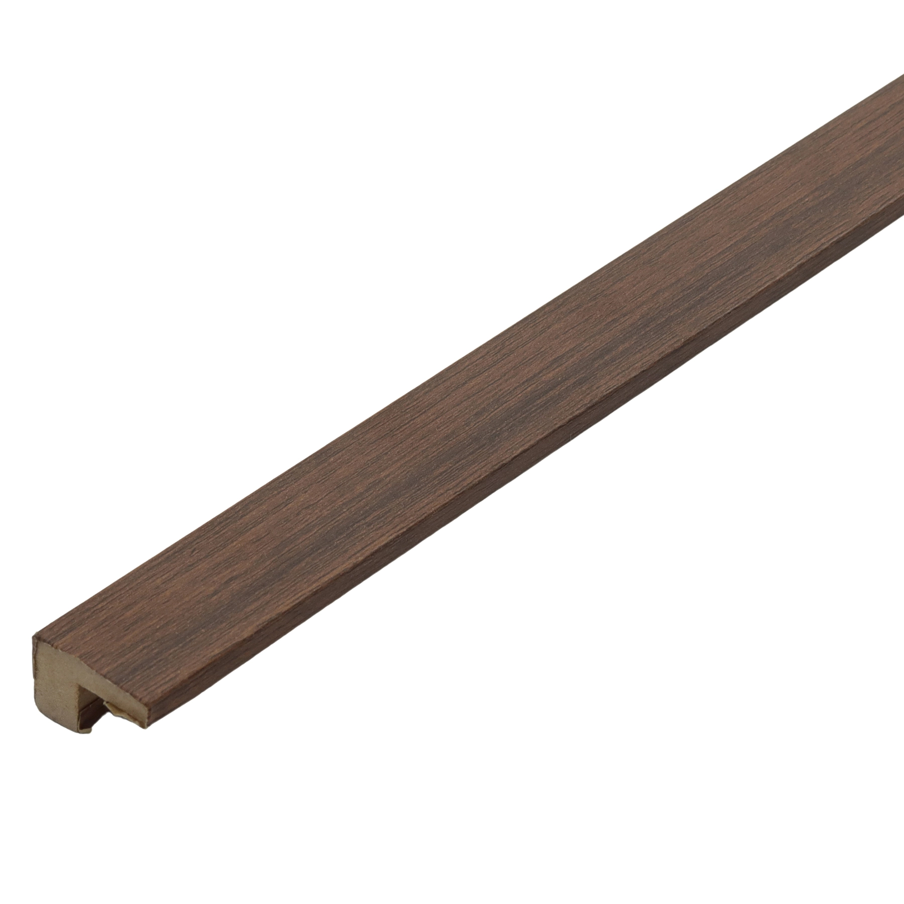 Barra de Acabamento L Reto em MDF 2,5x270cm Milano Teak Premium Moldurama