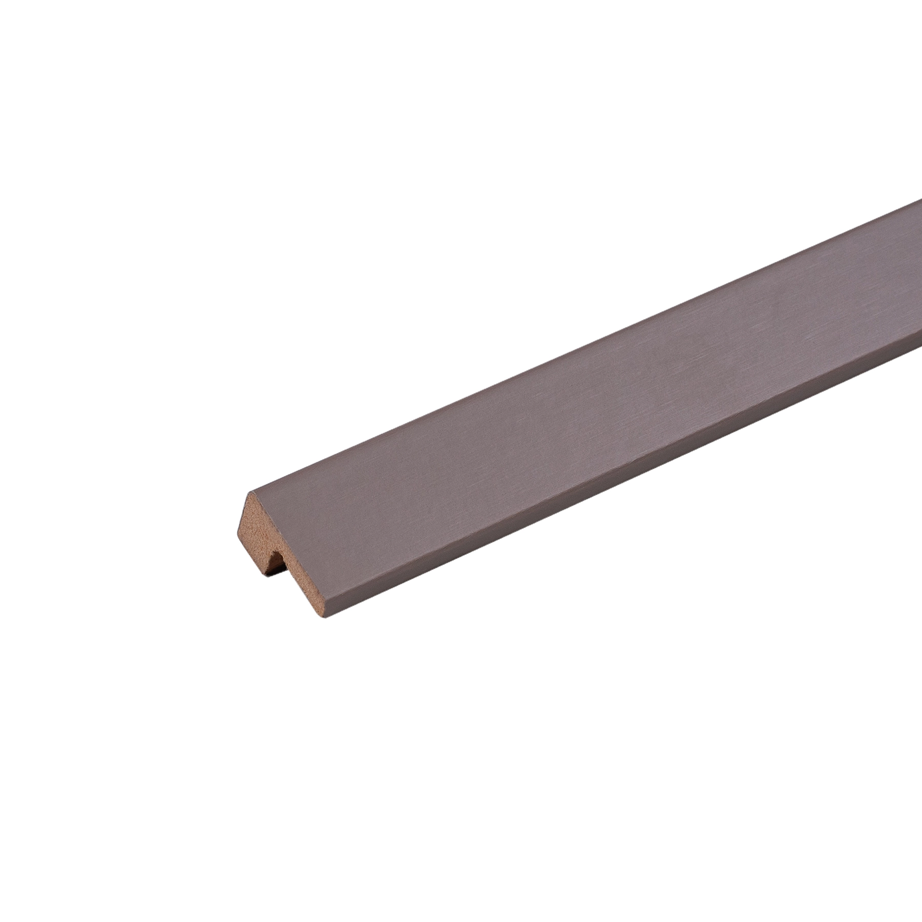 Barra de Acabamento L Reto em MDF 2,5x270cm Capuccino Premium Moldurama