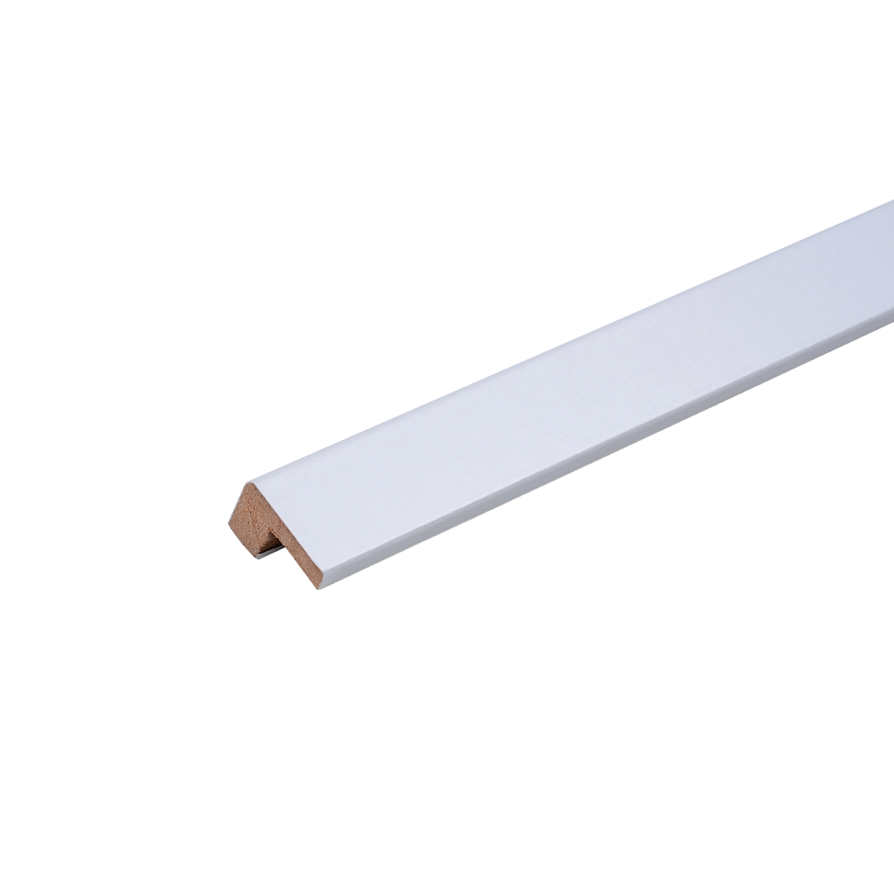 Barra de Acabamento L Reto em MDF 2,5x270cm Branco Premium Moldurama