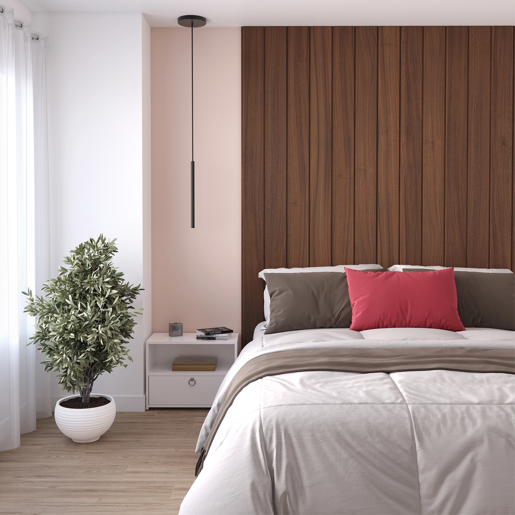 Painel Ripado de Madeira MDF 1,2mm Milano Teak 15x270cm Premium Moldurama
