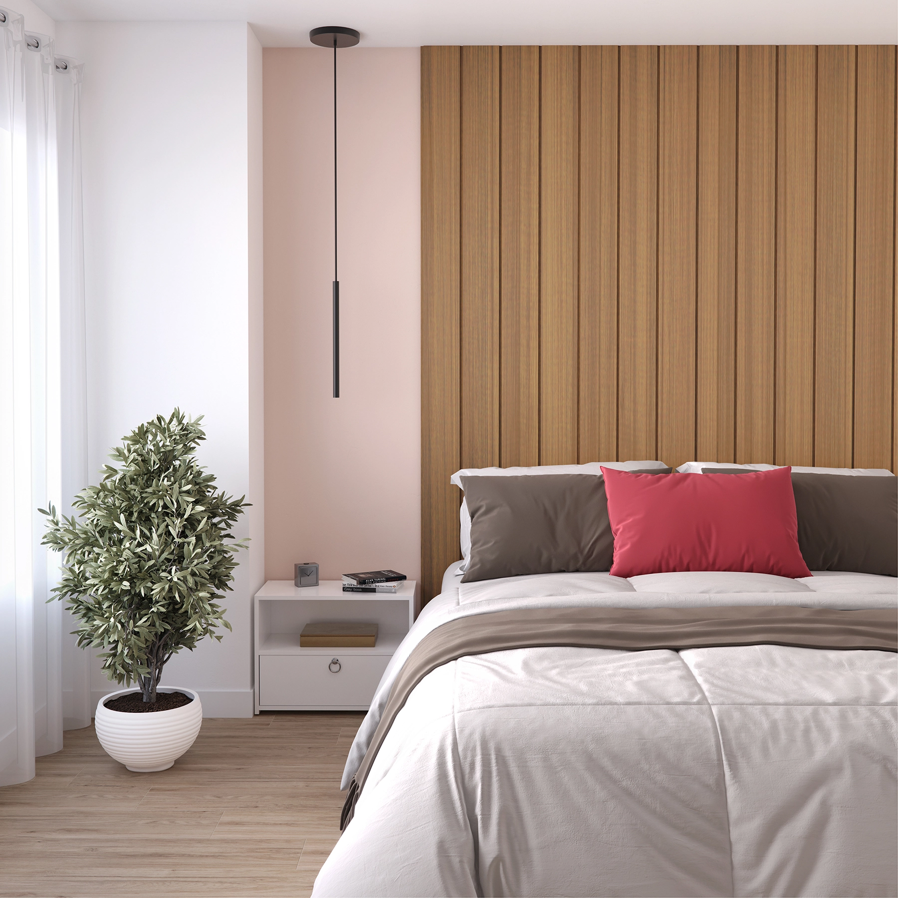 Painel Ripado de Madeira MDF 1,2mm Louro Freijó 15x270cm Premium Moldurama
