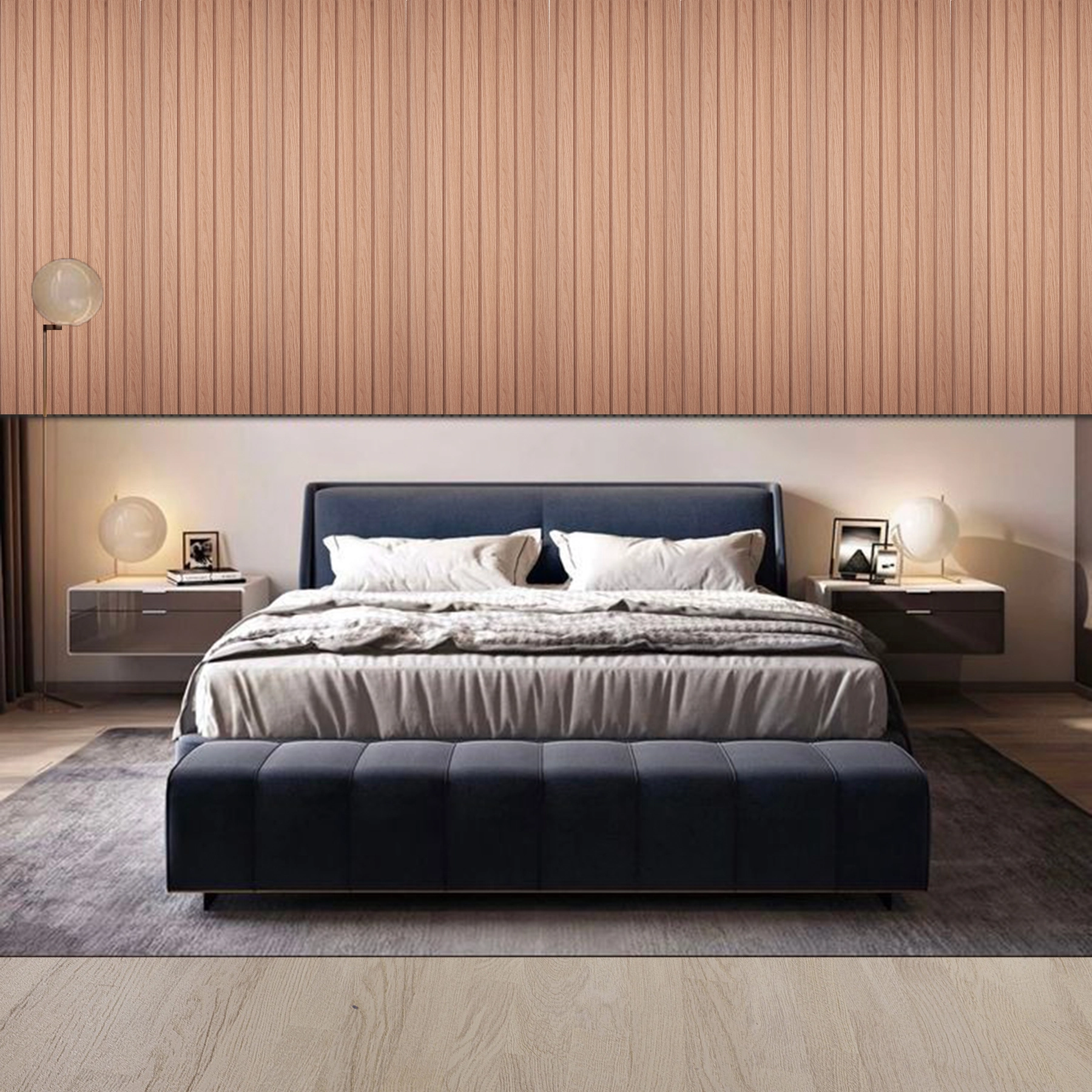 Painel Ripado de Poliestireno 12mm Italy 12,2x270cm MontBlanc Moldurama
