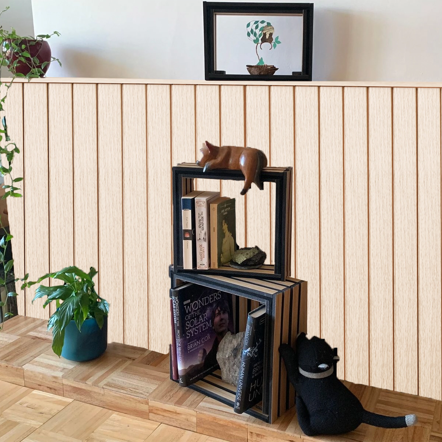 Painel Ripado de Madeira MDF 1,2mm Marfim Adriático 15x135cm Premium Moldurama