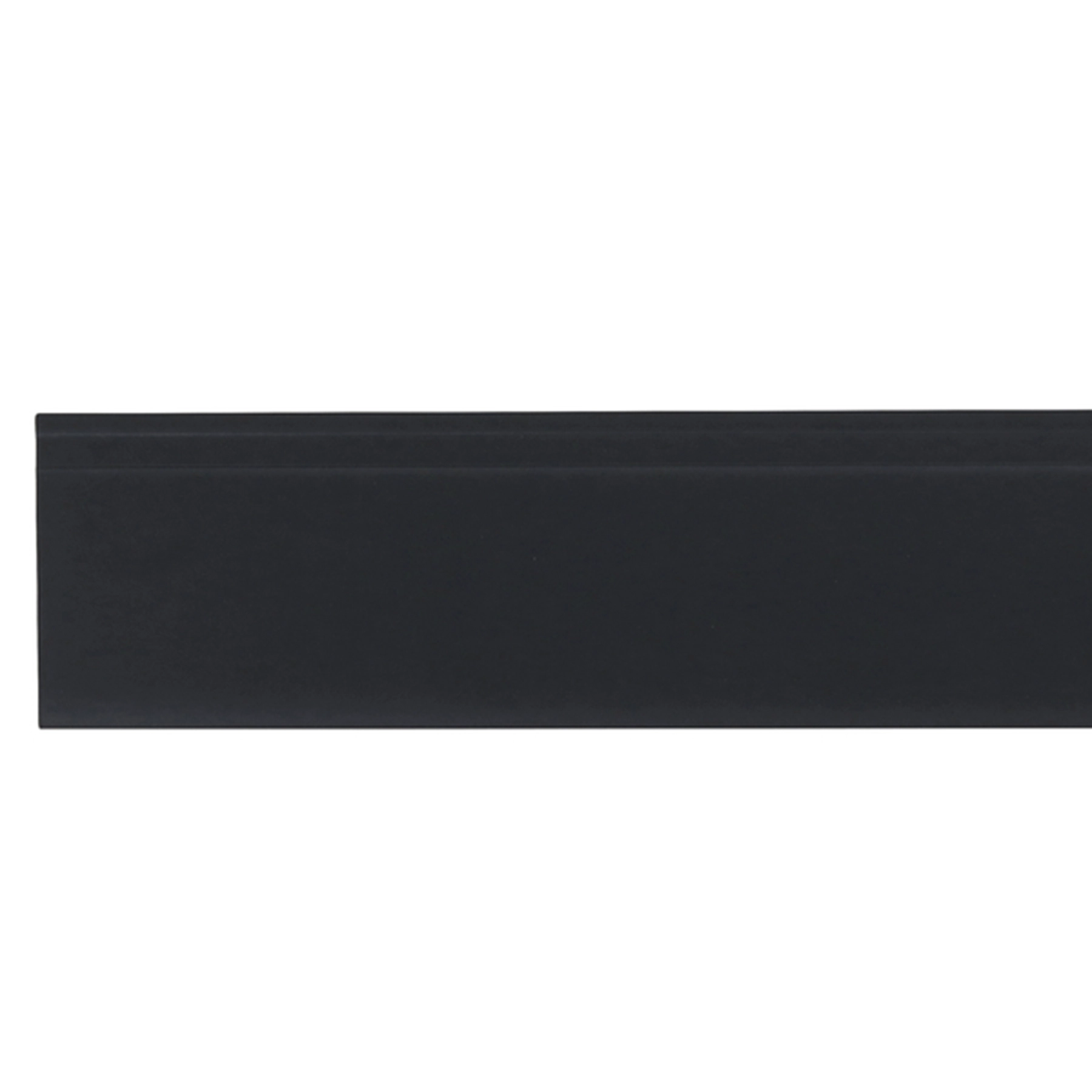 Rodapé Universal Plástico Frisado Preto 15x240cm Montblanc Collection Moldurama