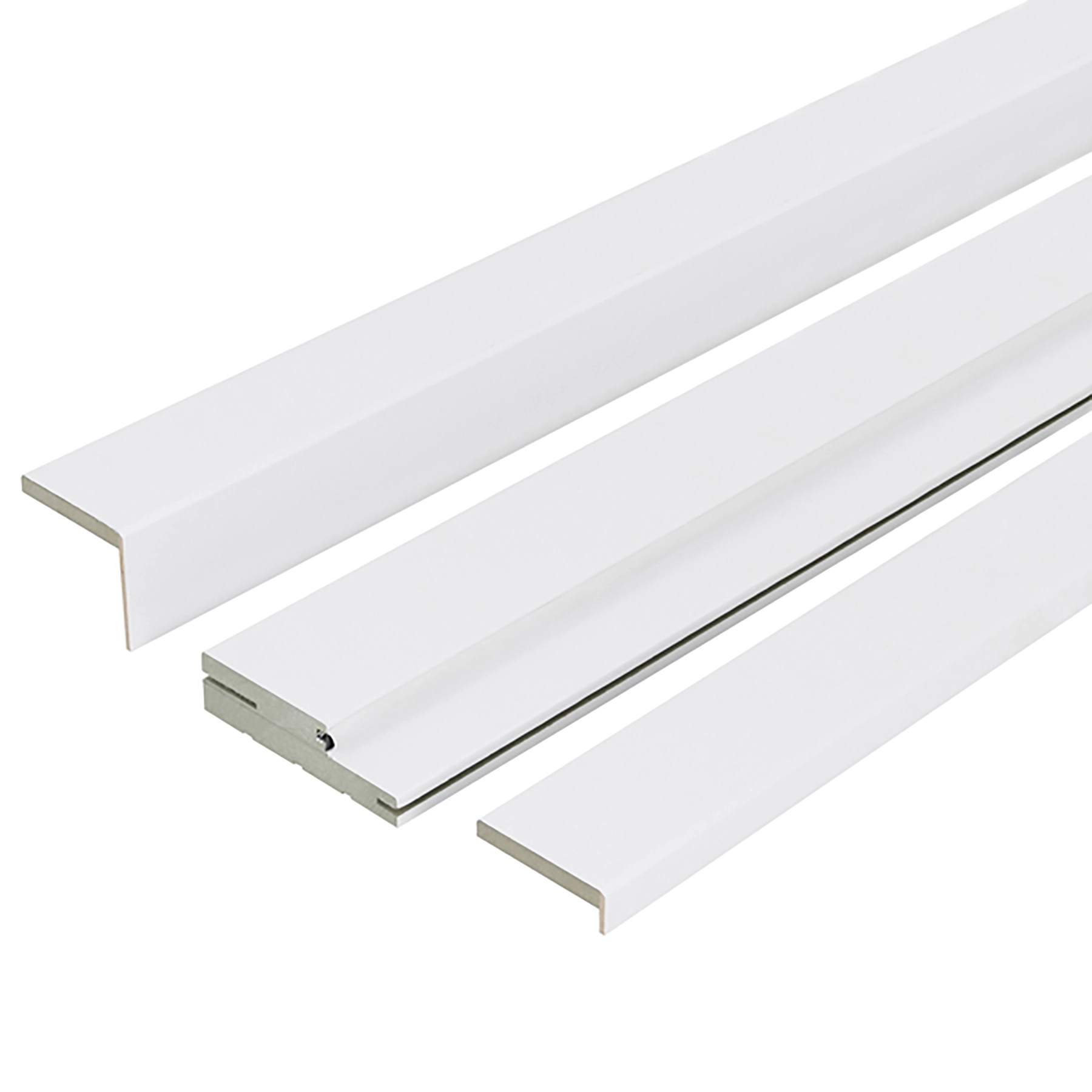 Kit Batente Regulável de 16 a 21cm Para Porta Interna em MDF Branco 220x16x3cm Moldurama