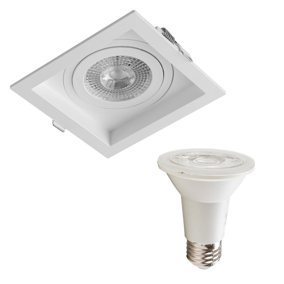 Spot Embutido Click Save Energy + Led Par20 Br. Quente St1996