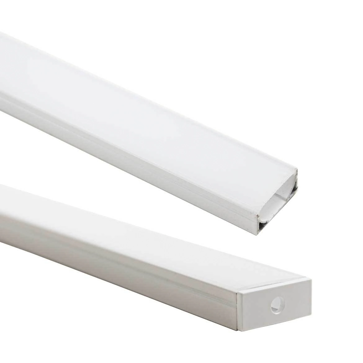 1 Metro De Perfil Sobrepor Branco Alumínio 27mm P/ Fita Led St1099