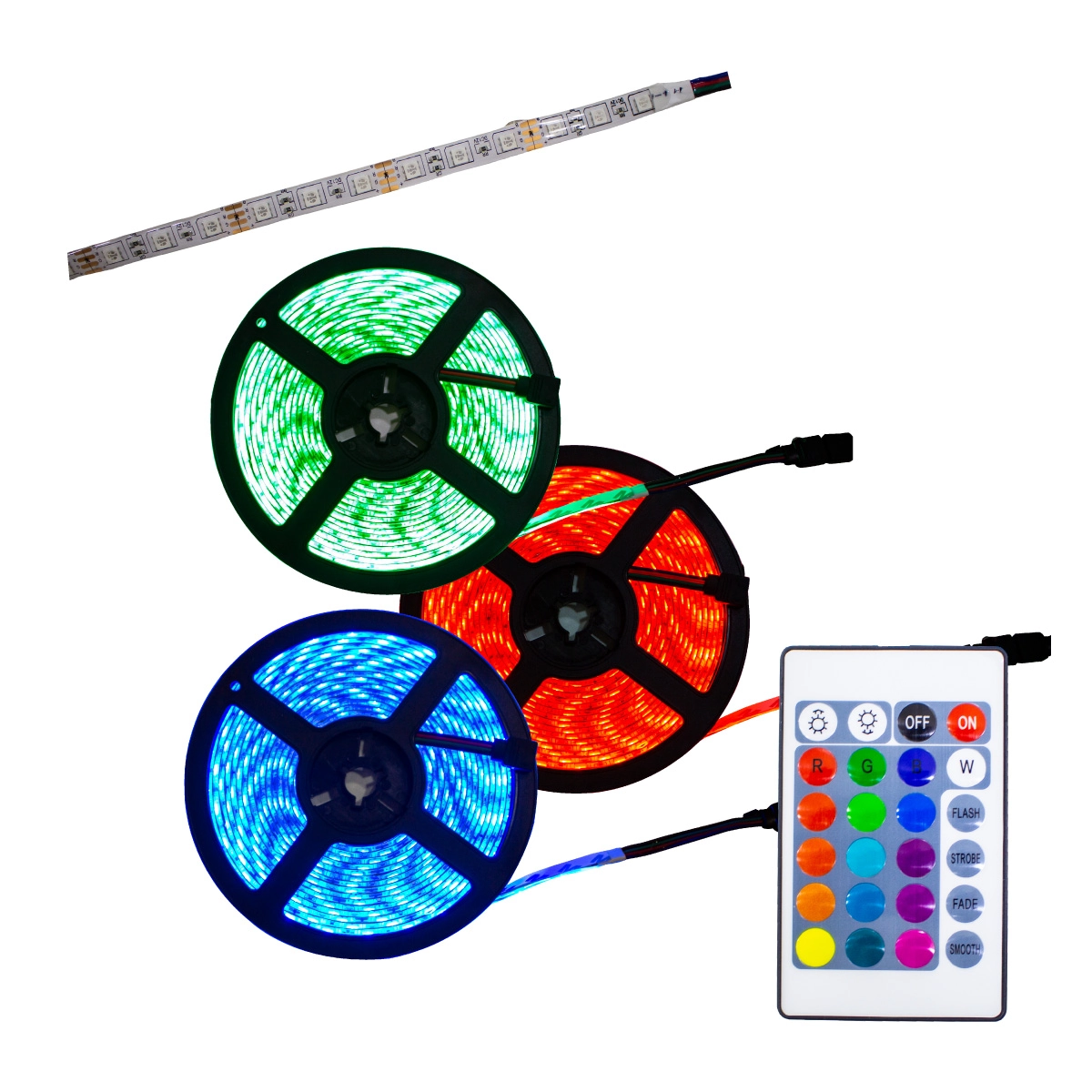 Fita Led 5 Metros Luz Rgb + Controlador St5050