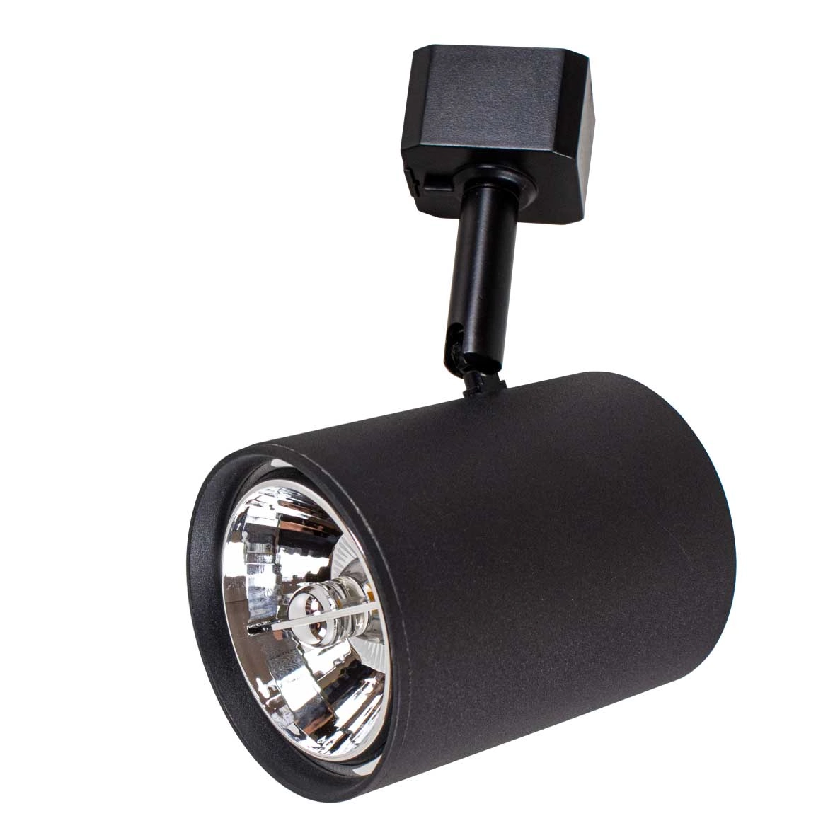 Spot Titan Preto Alumínio Starlux + Led Ar70 Branco Frio St2307