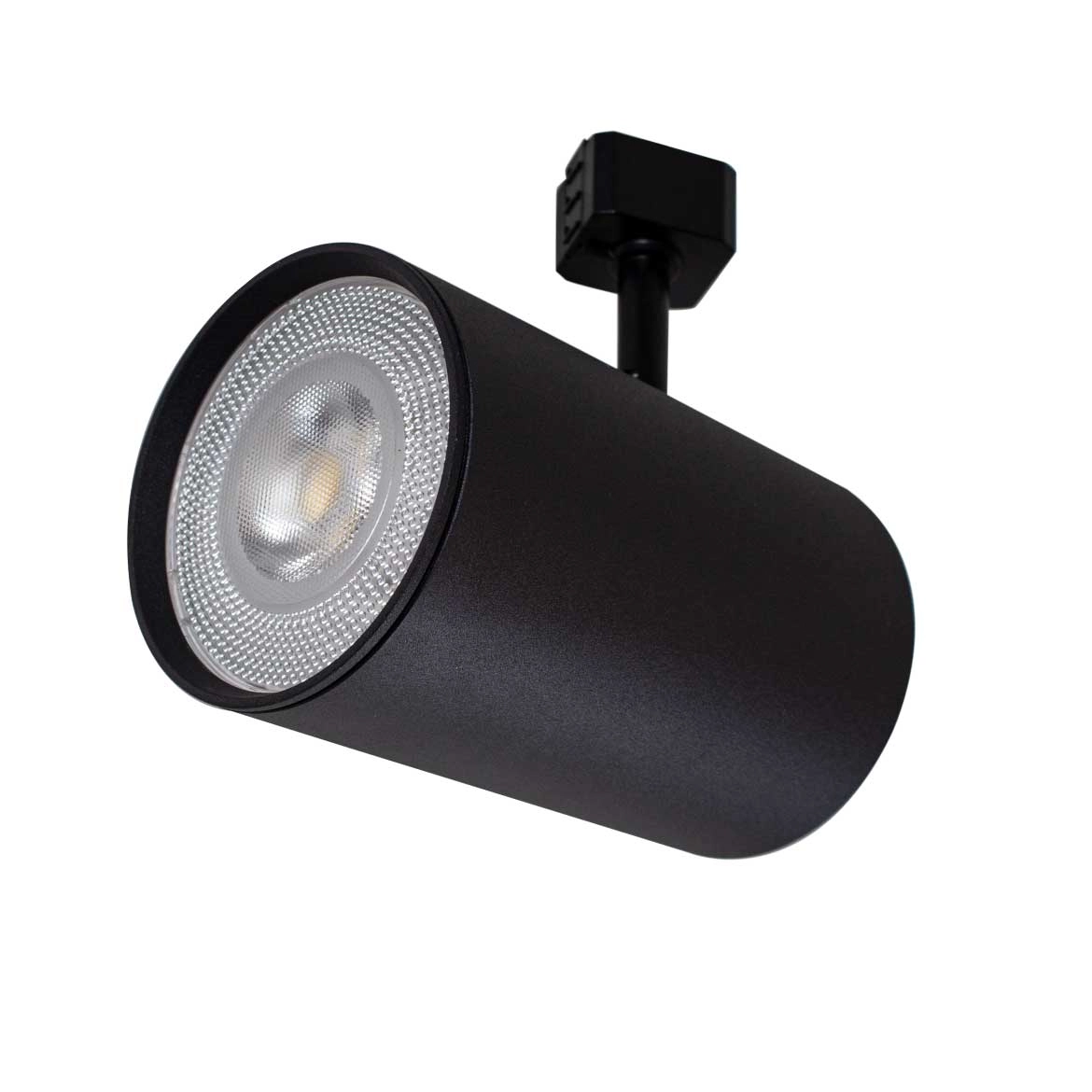 Spot Alumínio Preto P Trilho Eletrificado + Led Par30 Branco Frio St2281