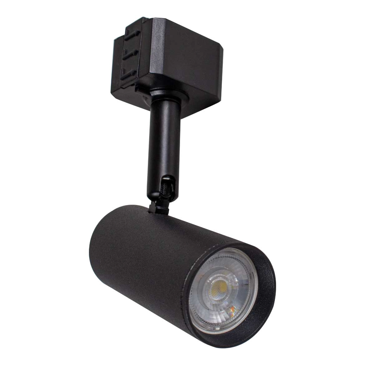 Spot P Trilho Eletrificado Preto Starlux Ztl015 + Led Mr11 B Frio St2287