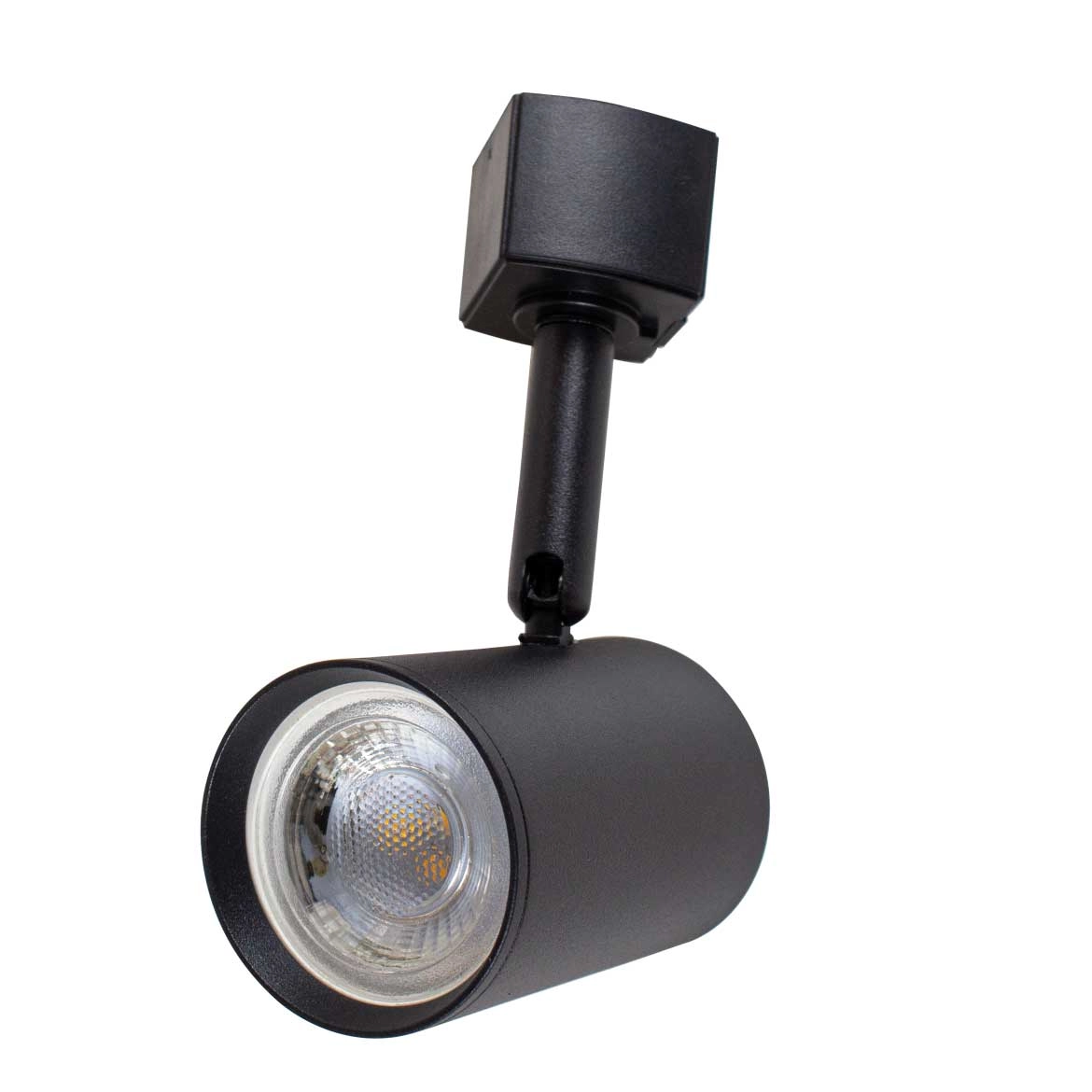 Spot Alumínio Preto P Trilho Eletrificado Starlux + Led Mr16 Bf St2285