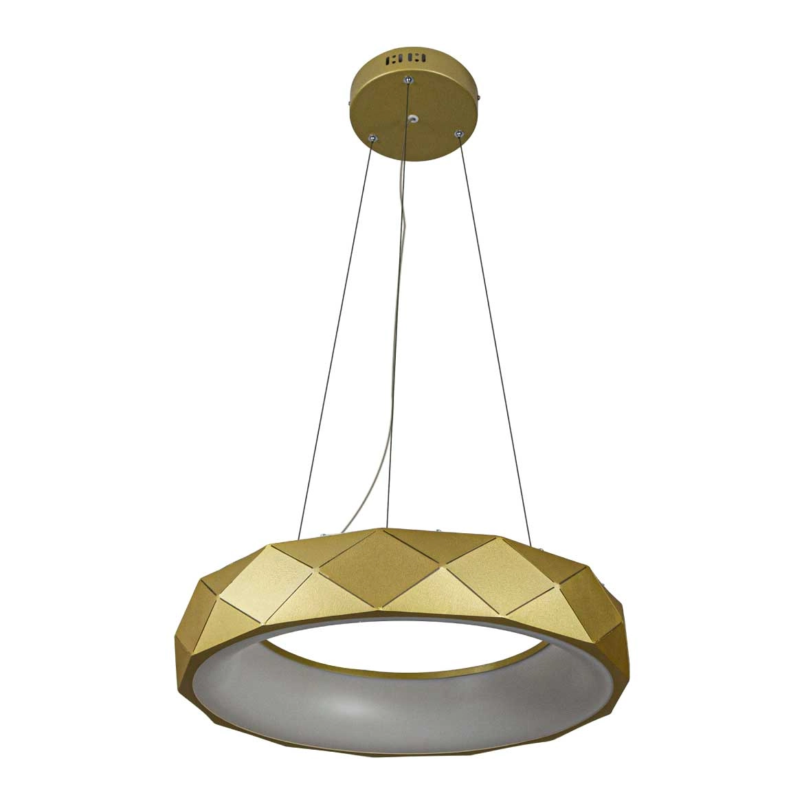 Pendente Otto 50cm Led 30w Branco Quente Zr091 Ouro Starlux St2371