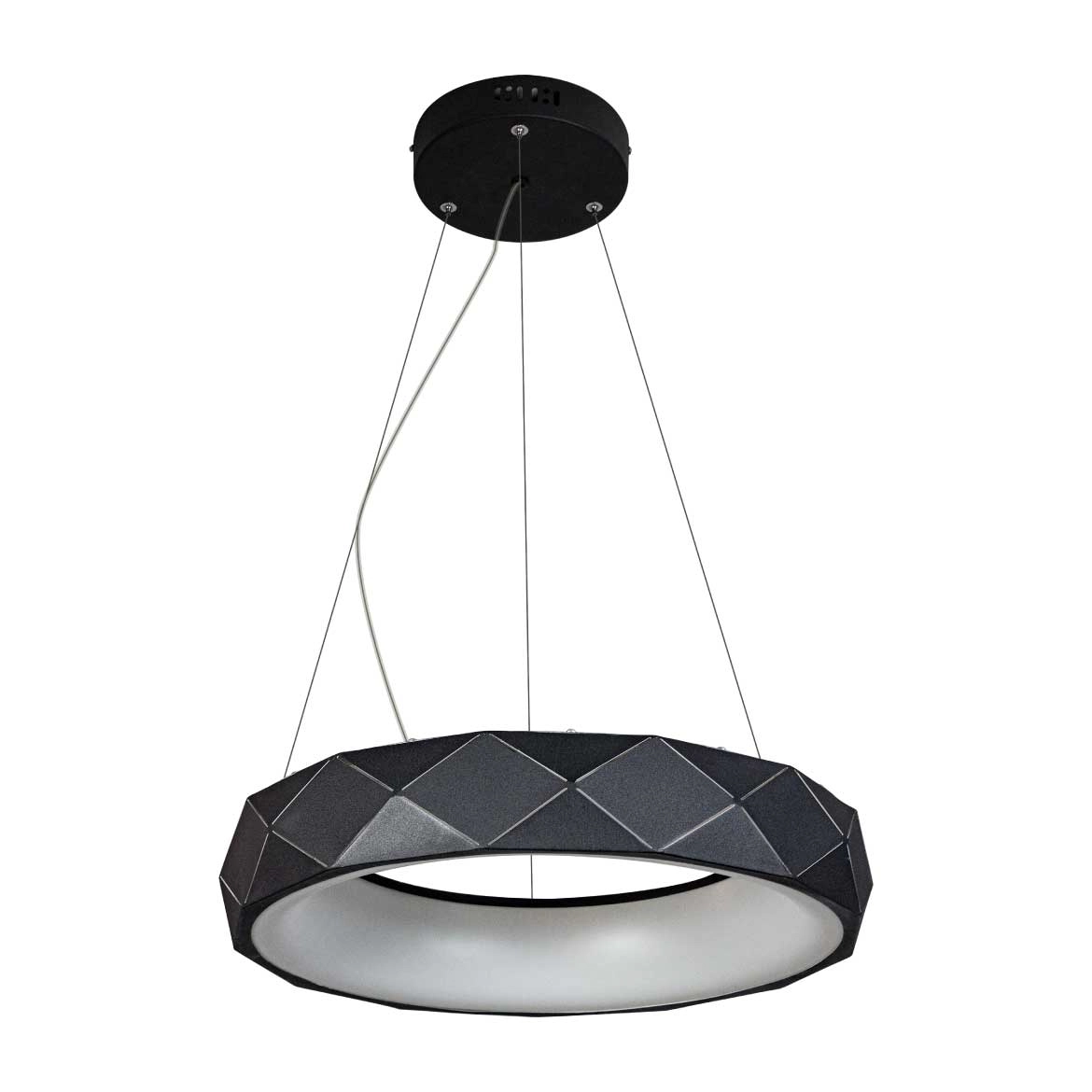 Pendente Otto 50cm Led 30w Branco Quente Zr091 Preto Starlux St2371