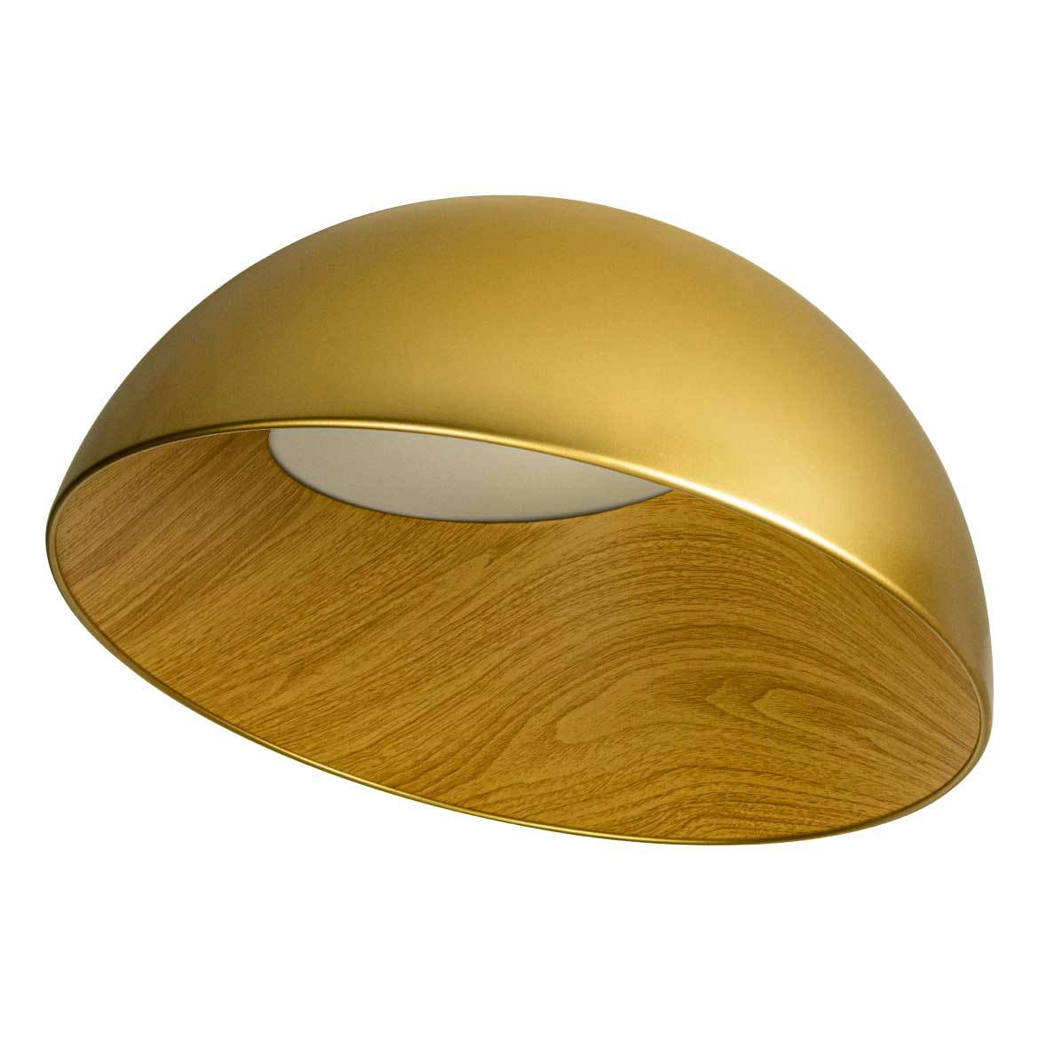 Plafon Tonia Meia Lua Ouro 50cm Led 36w Br Quente Fg007 Starlux St2397