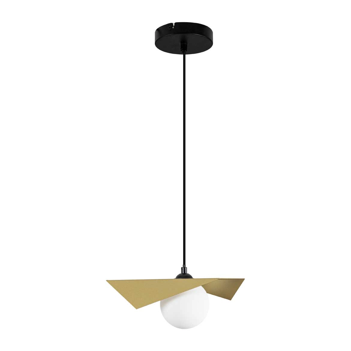 Pendente Floki Globo Vidro Gh006 Starlux + Led G9 Branco Quente St2389
