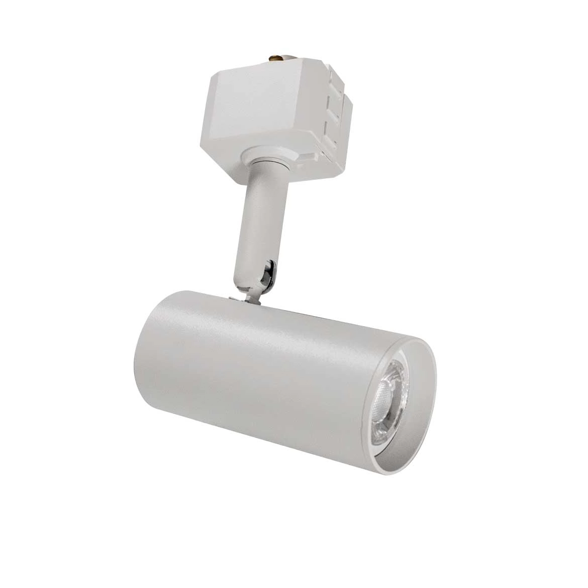 Trilho Eletrificado 1m + 2 Spot Branco Alumínio + Led Mr11 B Frio St2289