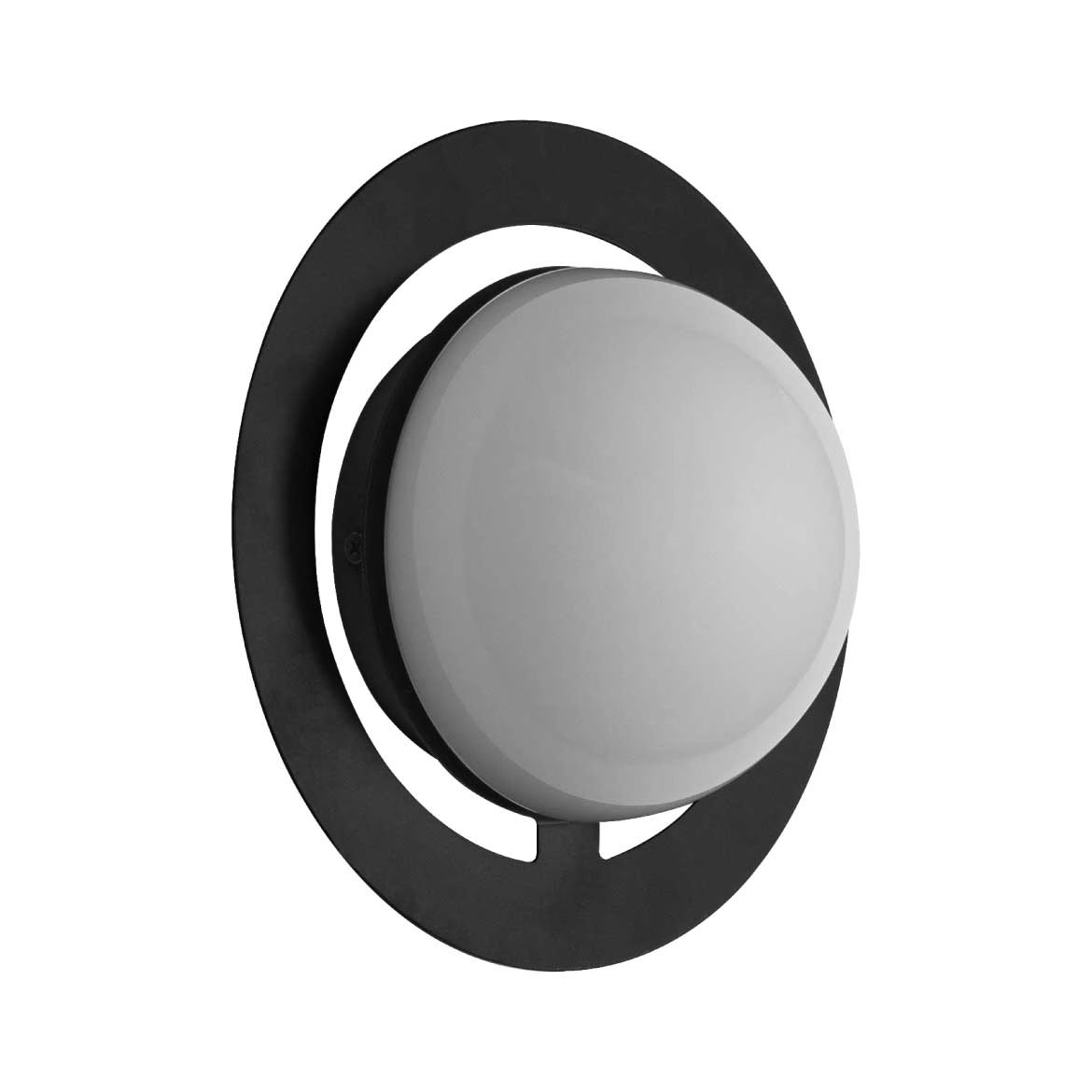 Arandela Artemis Globo Preto Fosco Vidro Vl010 + Led G9 Bf Starlux St2528