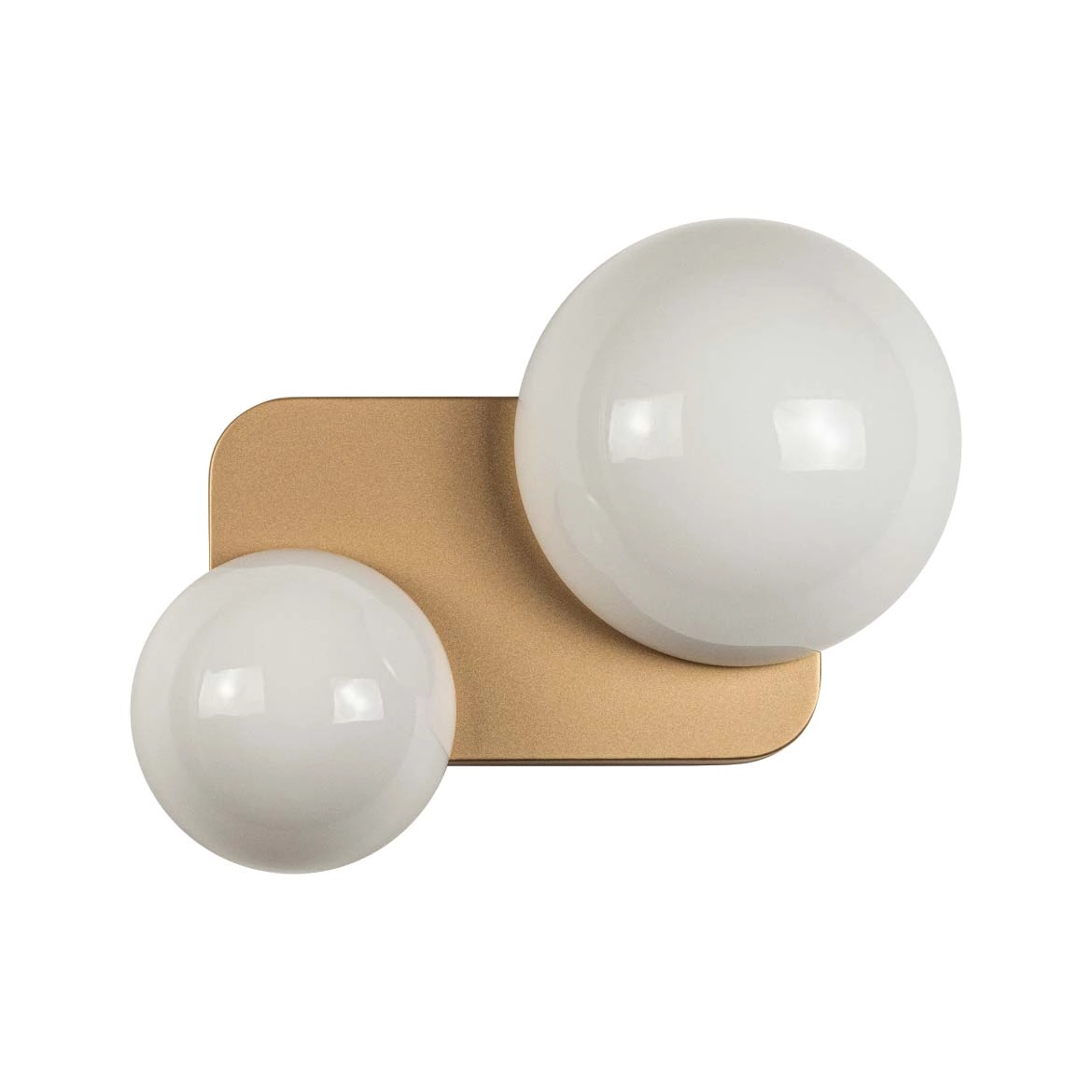 Arandela Artemis 2 Globos Ouro F Vl007-mg + Led 2xg9 Bq Starlux St2526