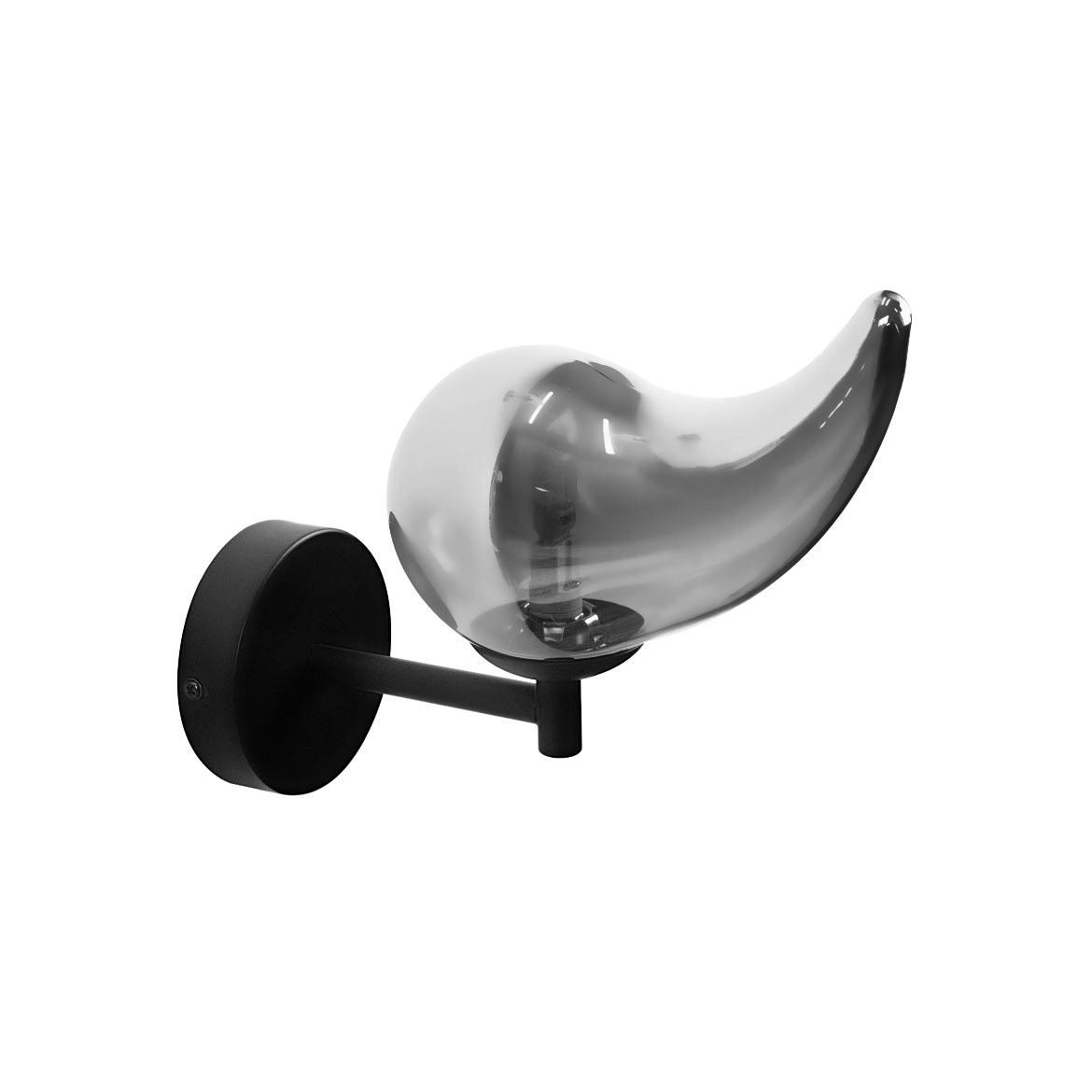 Arandela Angel Preto Smoky + Led 1x G9 Bq Lt010 Starlux St2612