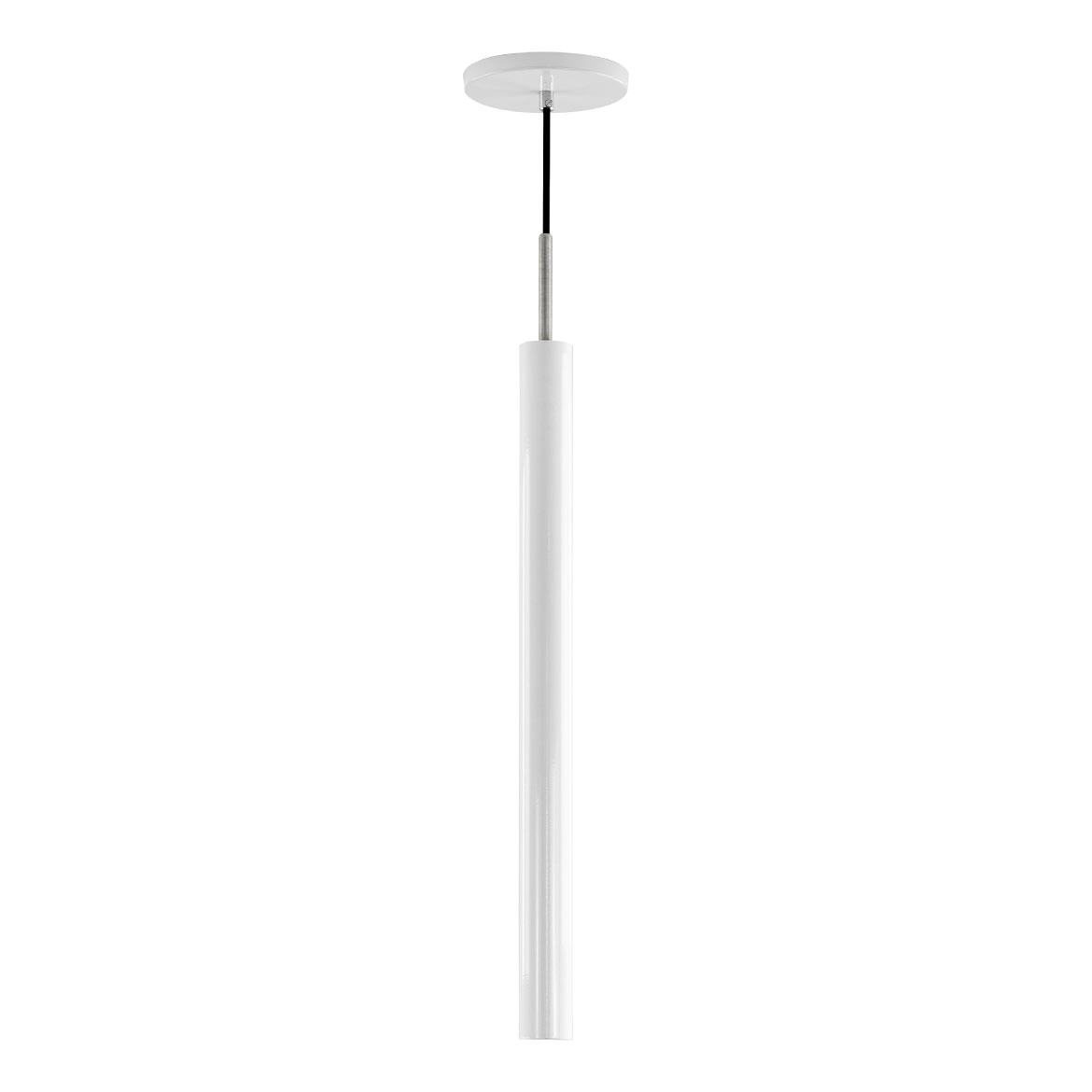 Pendente Tubo Cilindro Branco Em Alumínio P/ Led Mr11 St642