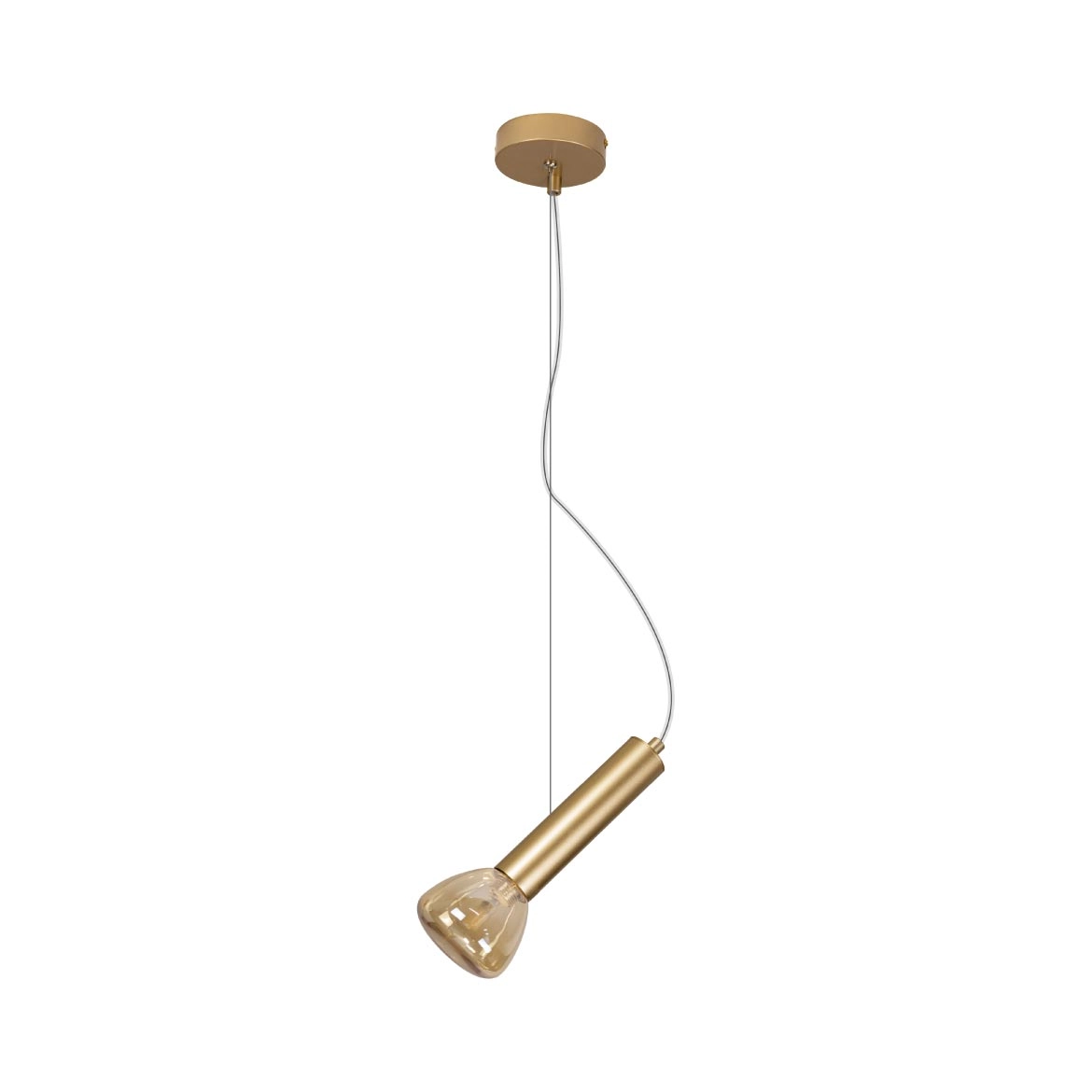 Pendente Aiko Lt013-ab Ouro Fosco Ambar + Led G9 Bf Starlux St2575