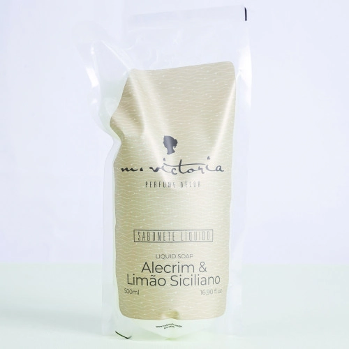 Eco-refil Sabonete Líquido 500ml Alecrim E Limão Siciliano M.victoria
